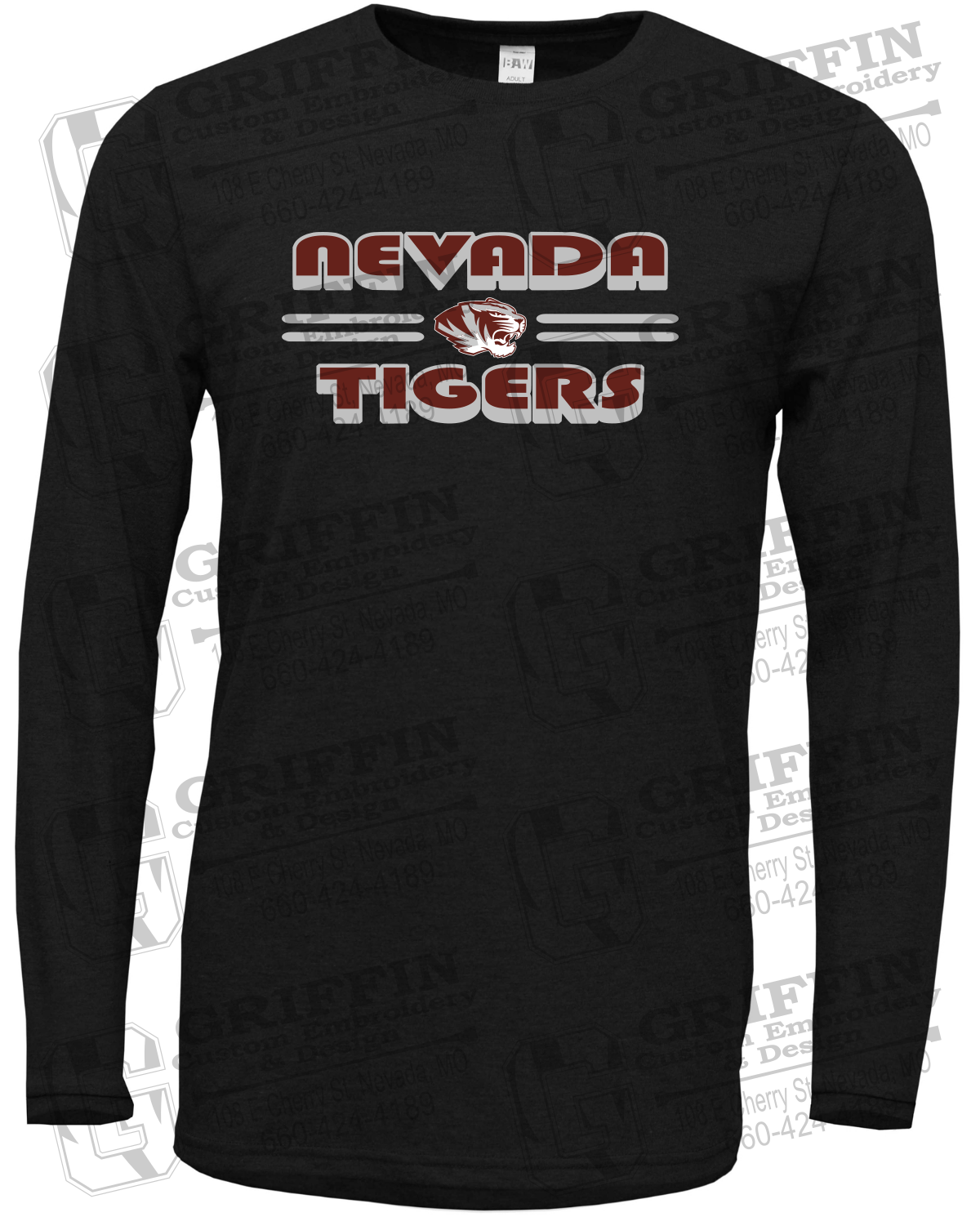 Soft-Tek Long Sleeve T-Shirt - Nevada Tigers 22-A