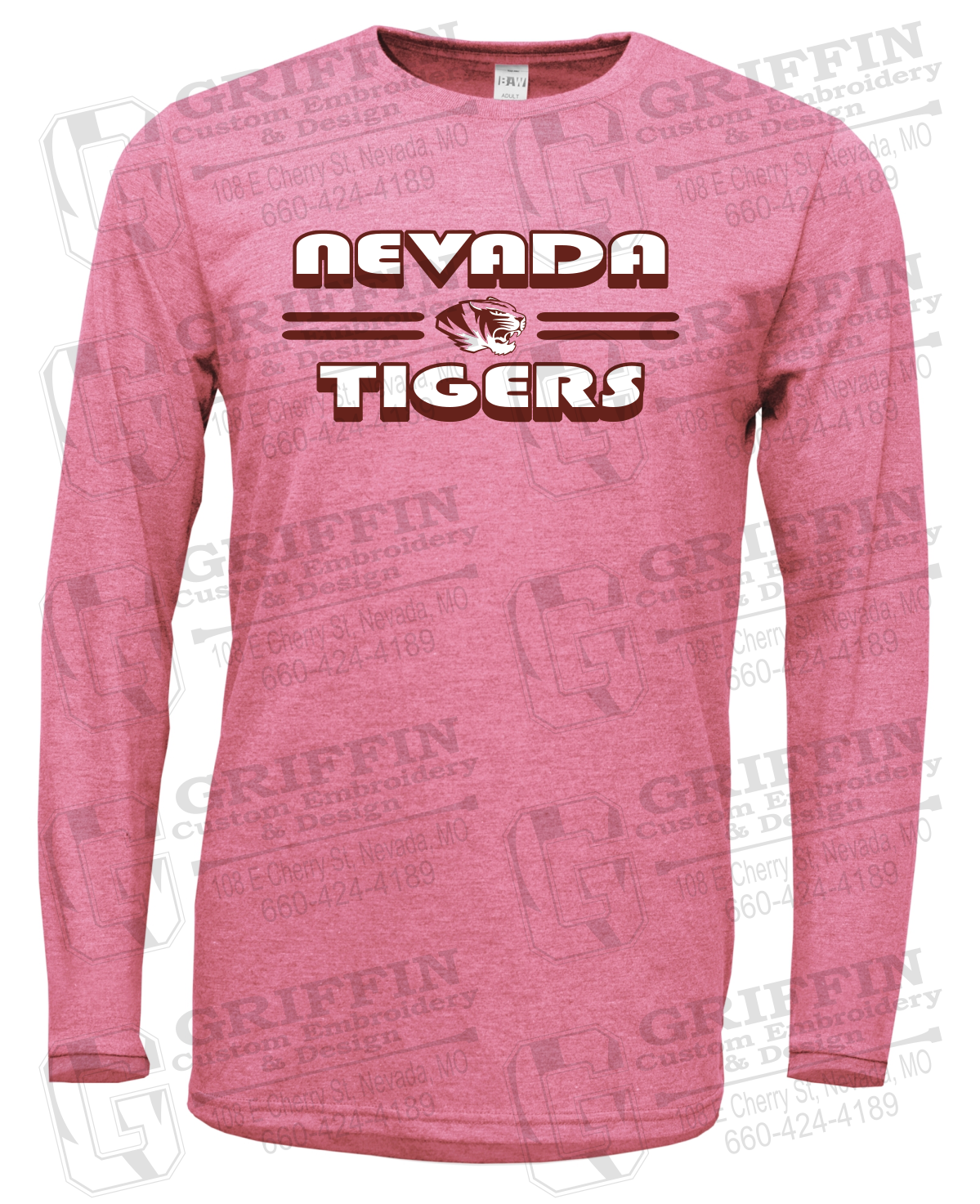 Soft-Tek Long Sleeve T-Shirt - Nevada Tigers 22-A