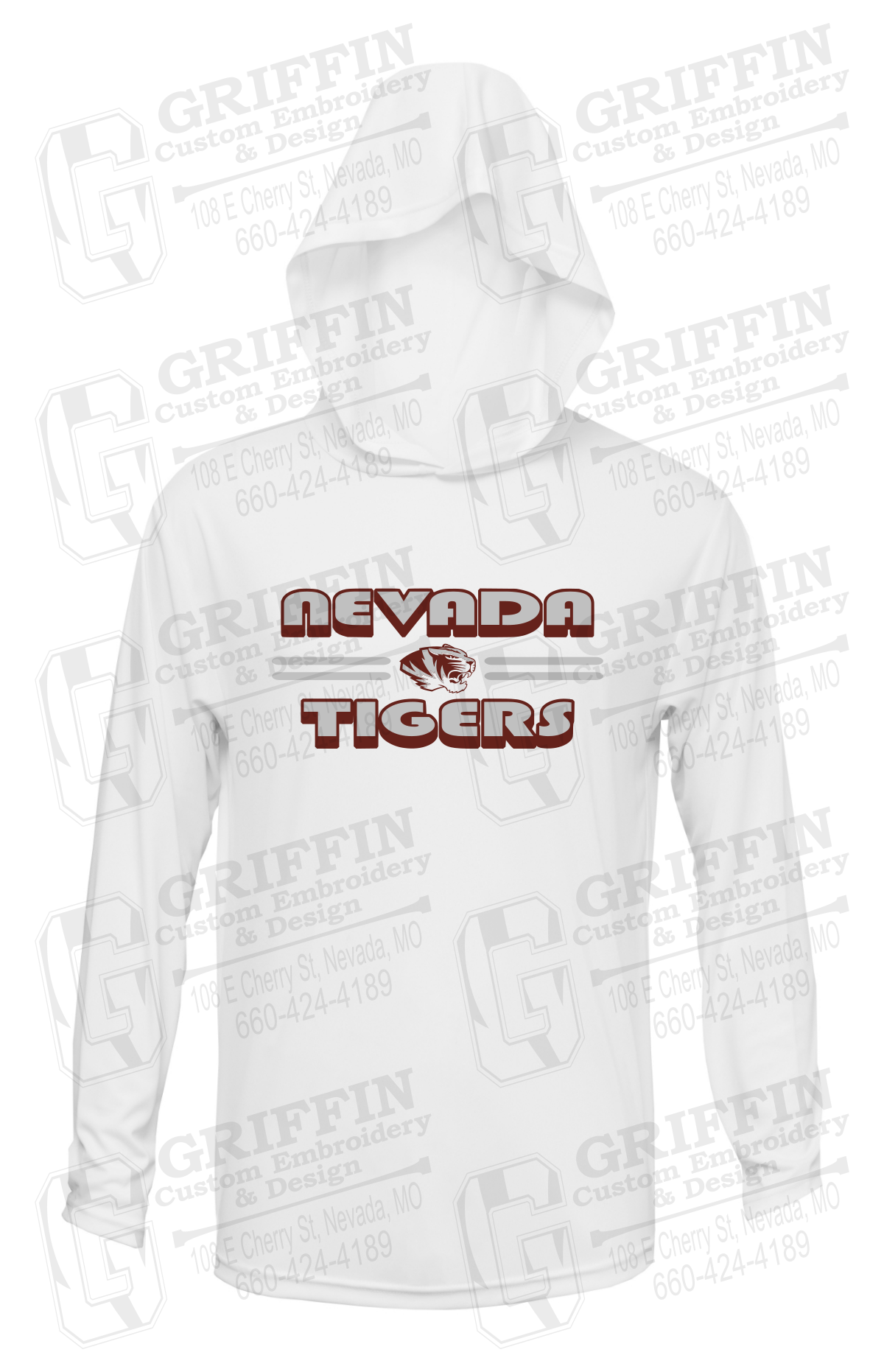 Dry-Fit T-Shirt Hoodie - Nevada Tigers 22-A