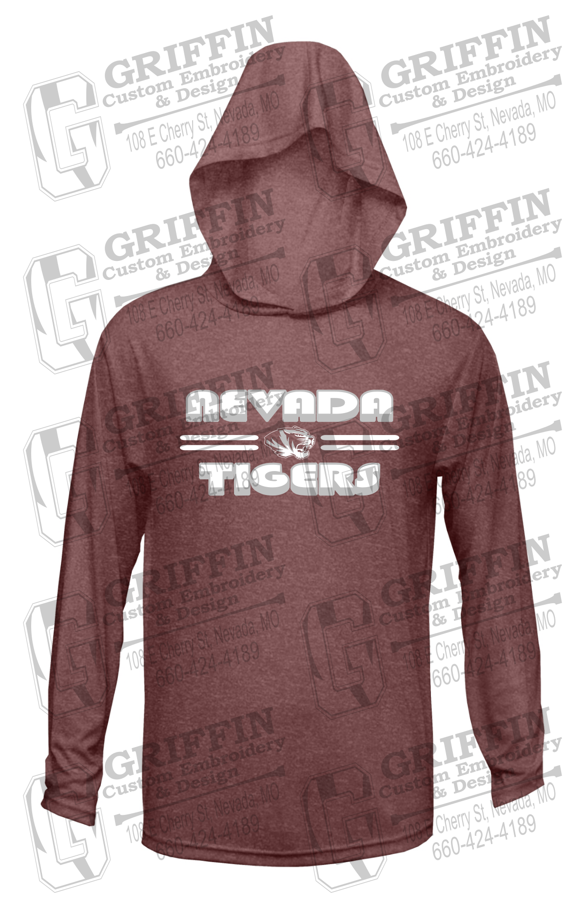 Dry-Fit T-Shirt Hoodie - Nevada Tigers 22-A
