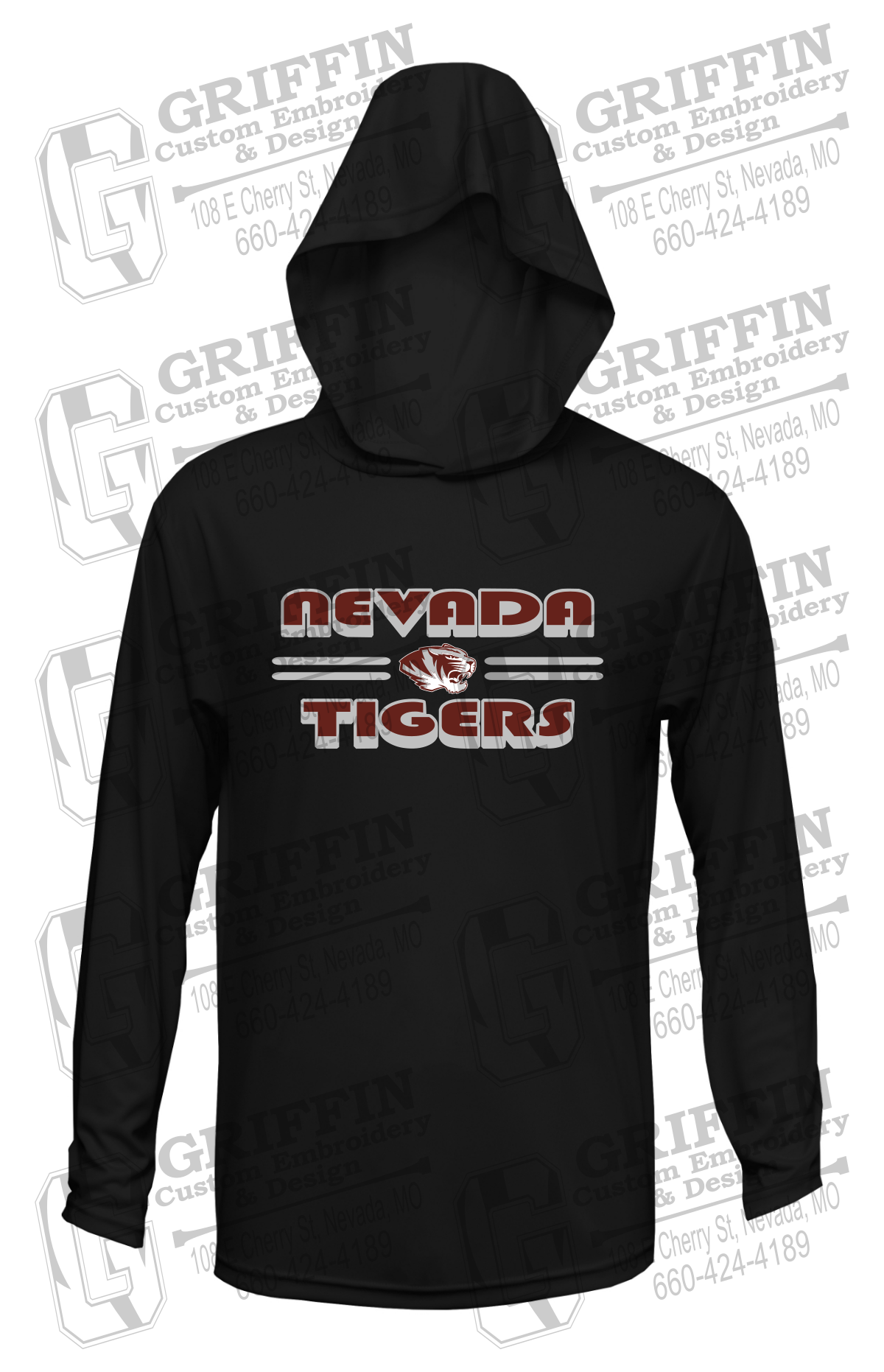 Dry-Fit T-Shirt Hoodie - Nevada Tigers 22-A