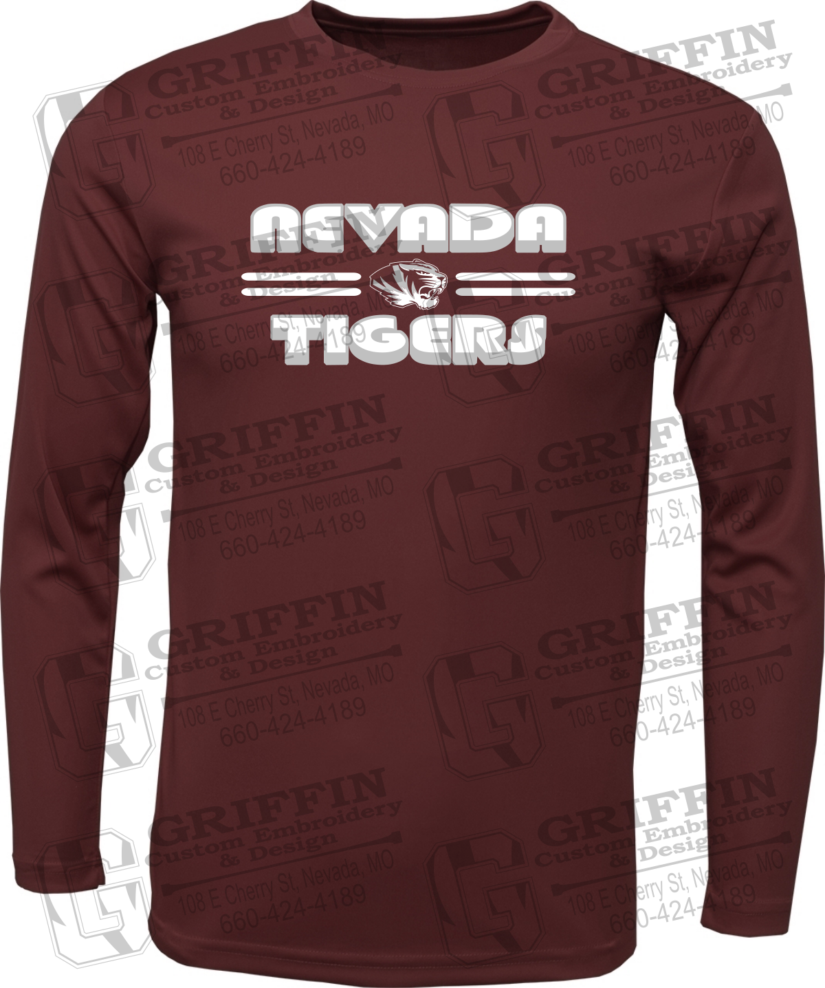 Toddler Dry-Fit Long Sleeve T-Shirt - Nevada Tigers 22-A
