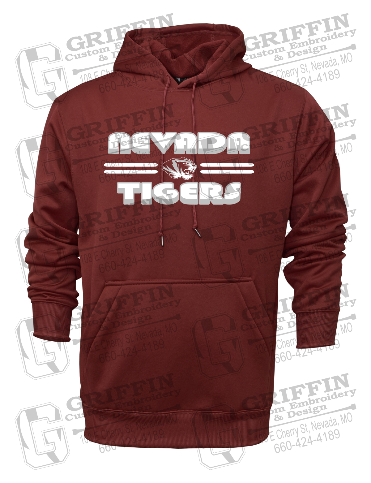 Performance Fleece Hoodie - Nevada Tigers 22-A
