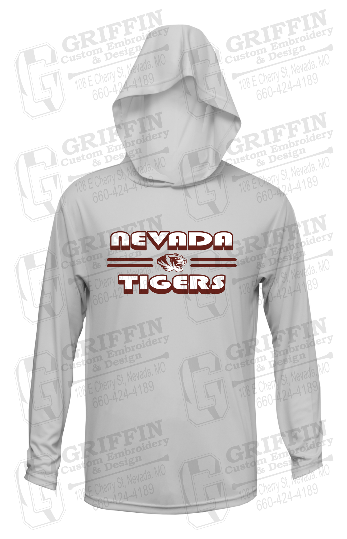 Dry-Fit T-Shirt Hoodie - Nevada Tigers 22-A