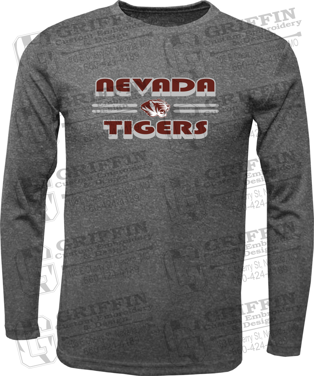 Dry-Fit Long Sleeve T-Shirt - Nevada Tigers 22-A