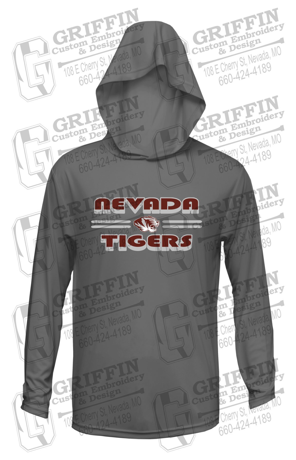 Dry-Fit T-Shirt Hoodie - Nevada Tigers 22-A