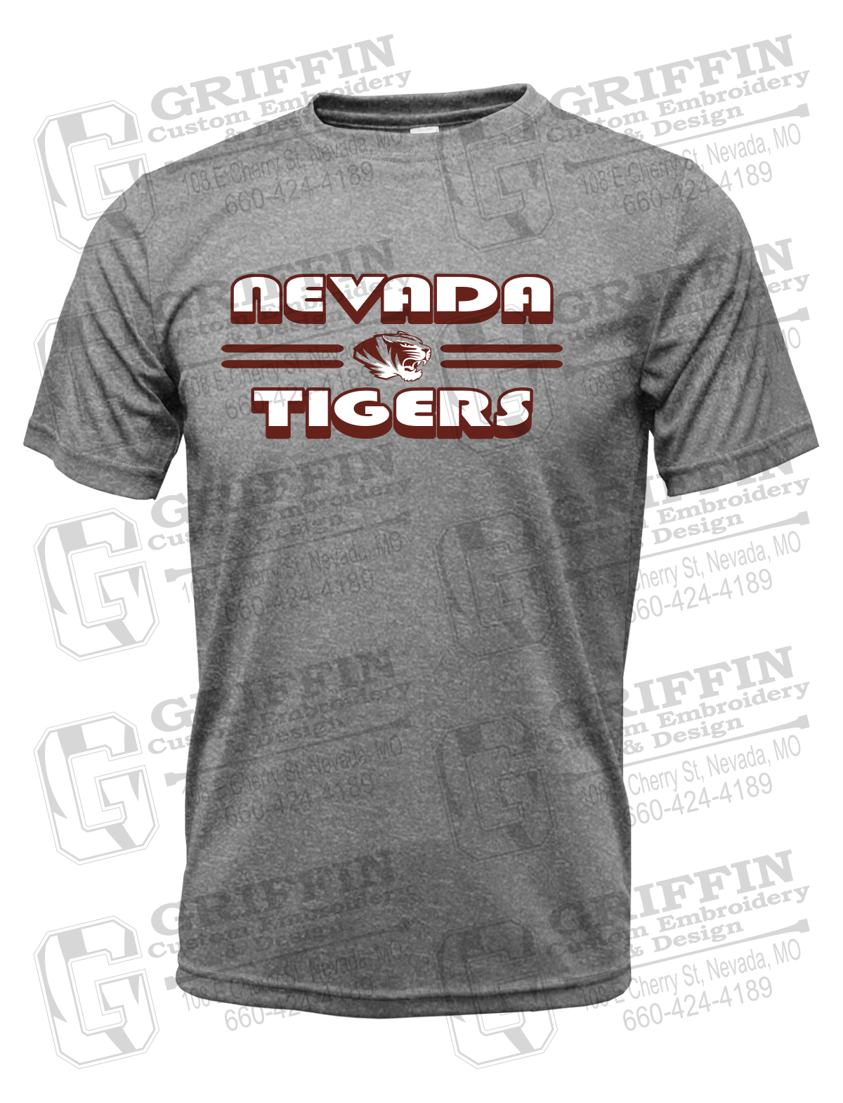 Dry-Fit Short Sleeve T-Shirt - Nevada Tigers 22-A