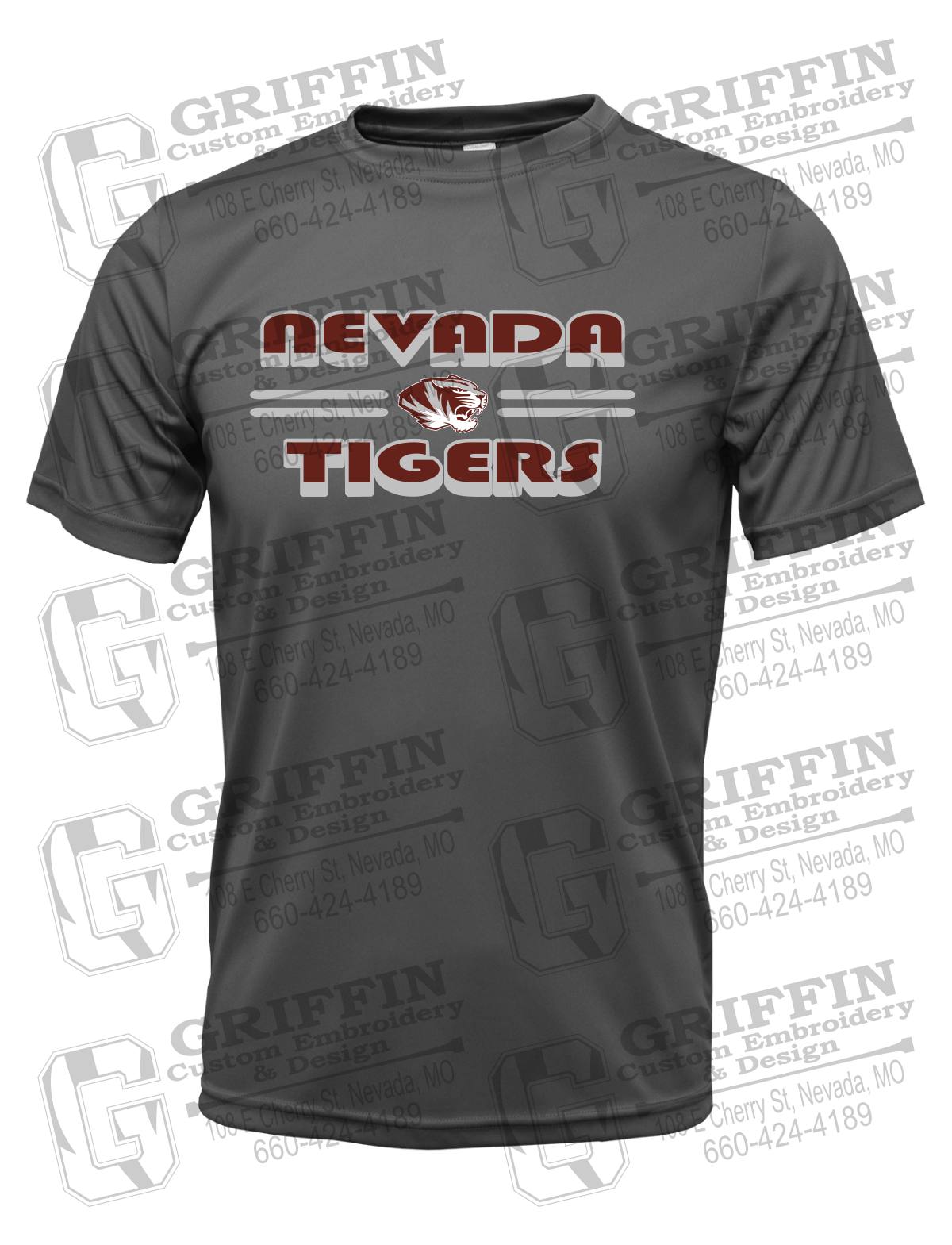 Dry-Fit Short Sleeve T-Shirt - Nevada Tigers 22-A