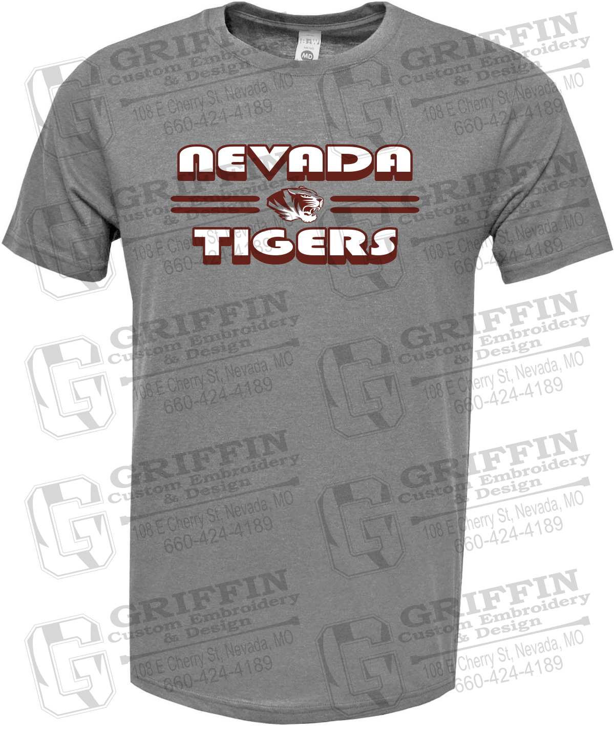 Soft-Tek Short Sleeve T-Shirt - Nevada Tigers 22-A