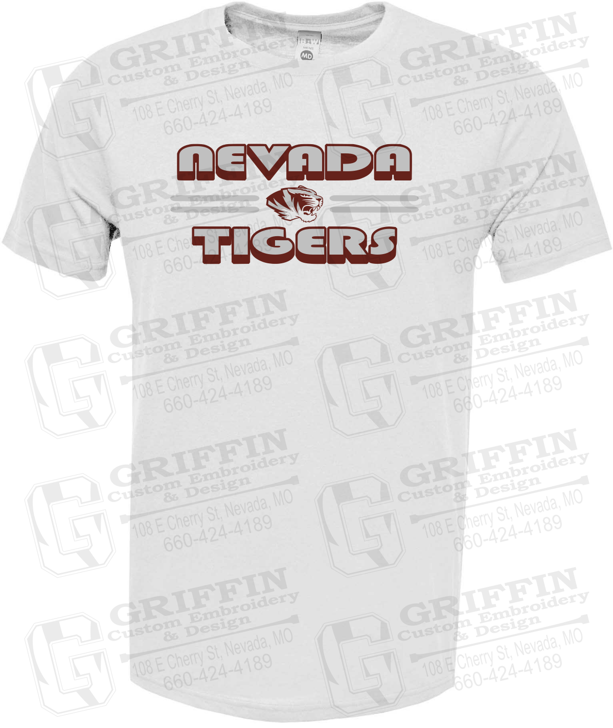 Soft-Tek Short Sleeve T-Shirt - Nevada Tigers 22-A