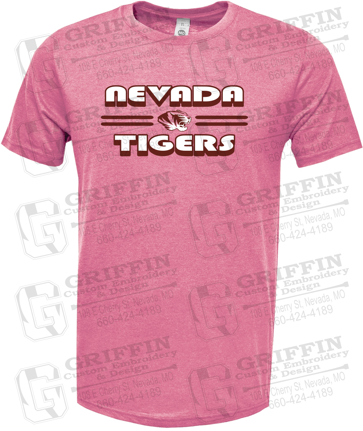 Soft-Tek Short Sleeve T-Shirt - Nevada Tigers 22-A