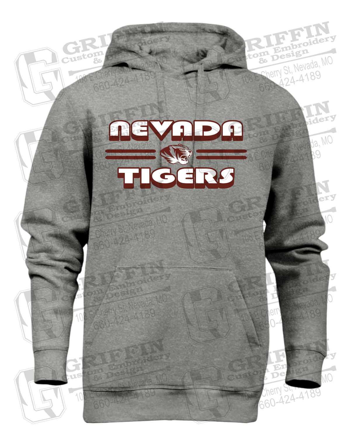 Heavyweight Fleece Hoodie - Nevada Tigers 22-A