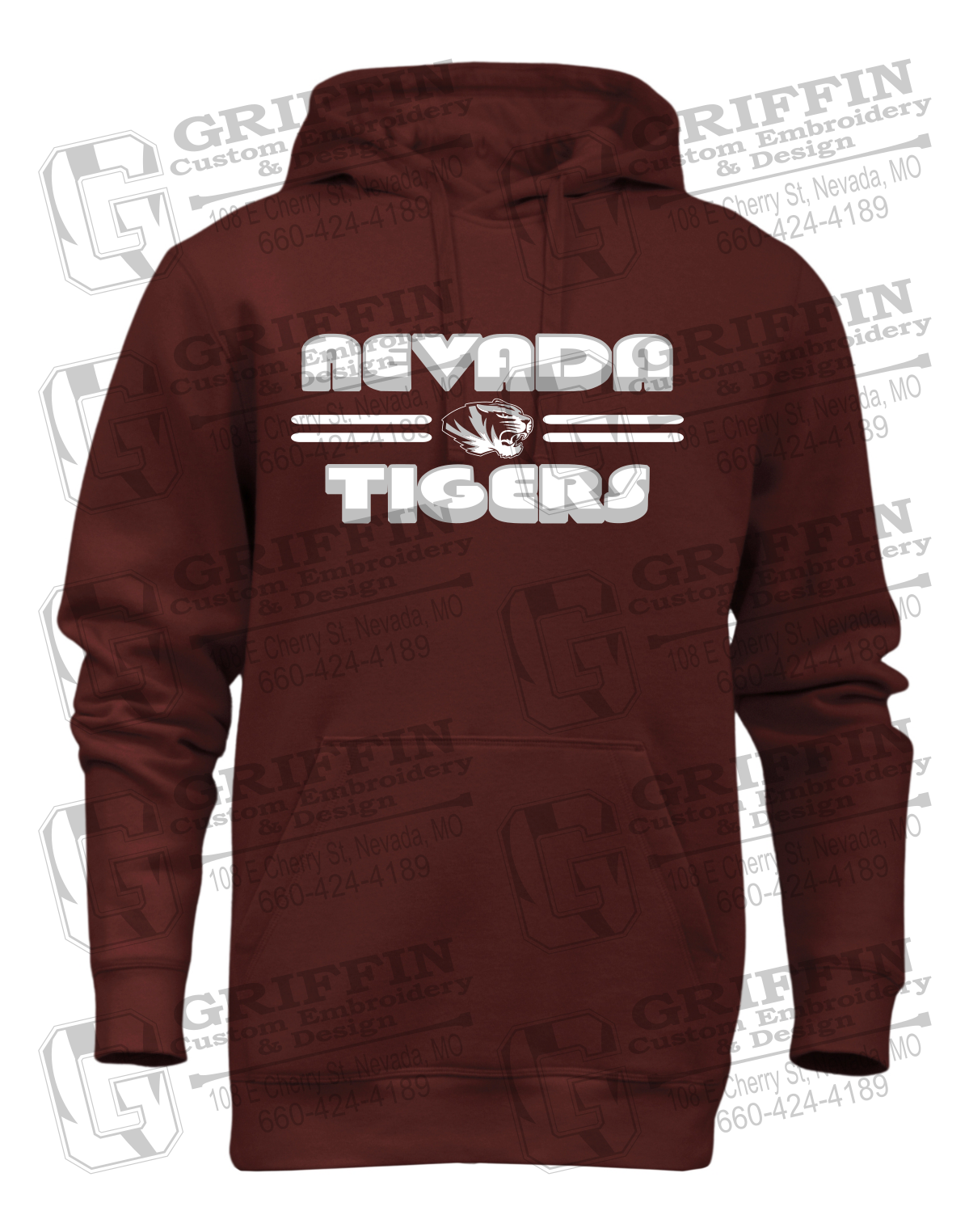 Heavyweight Fleece Hoodie - Nevada Tigers 22-A