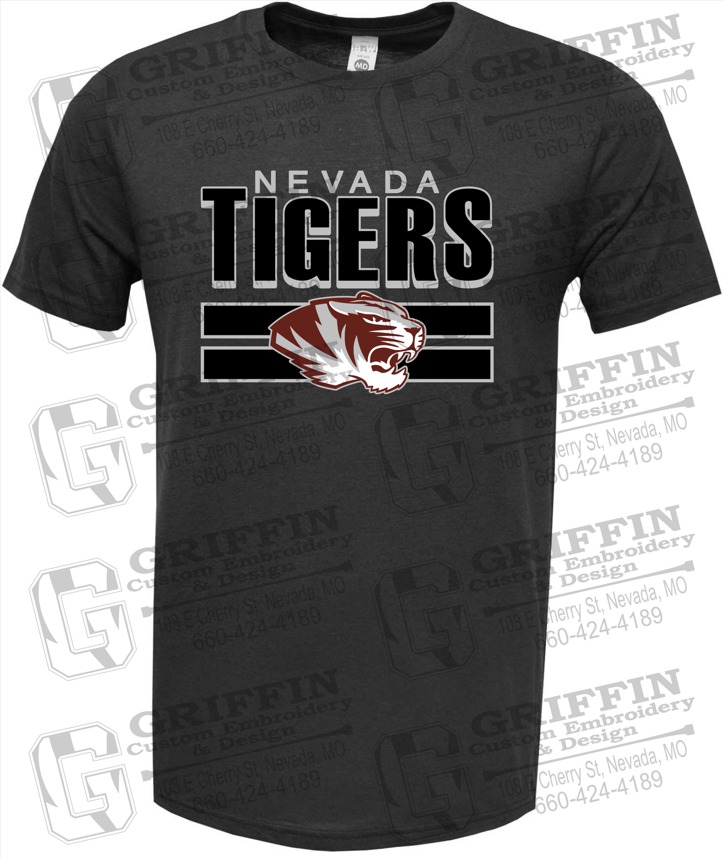 Soft-Tek Short Sleeve T-Shirt - Nevada Tigers 22-B