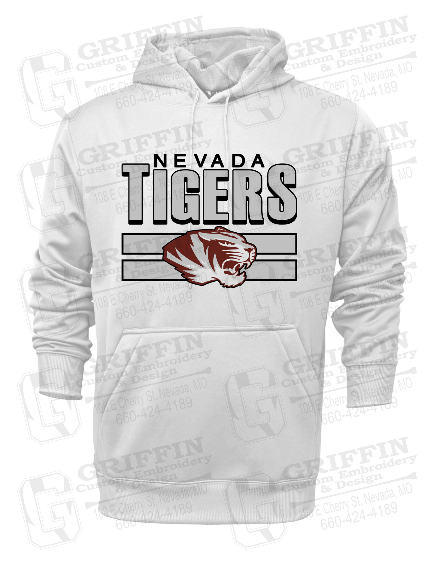 Performance Fleece Hoodie - Nevada Tigers 22-B