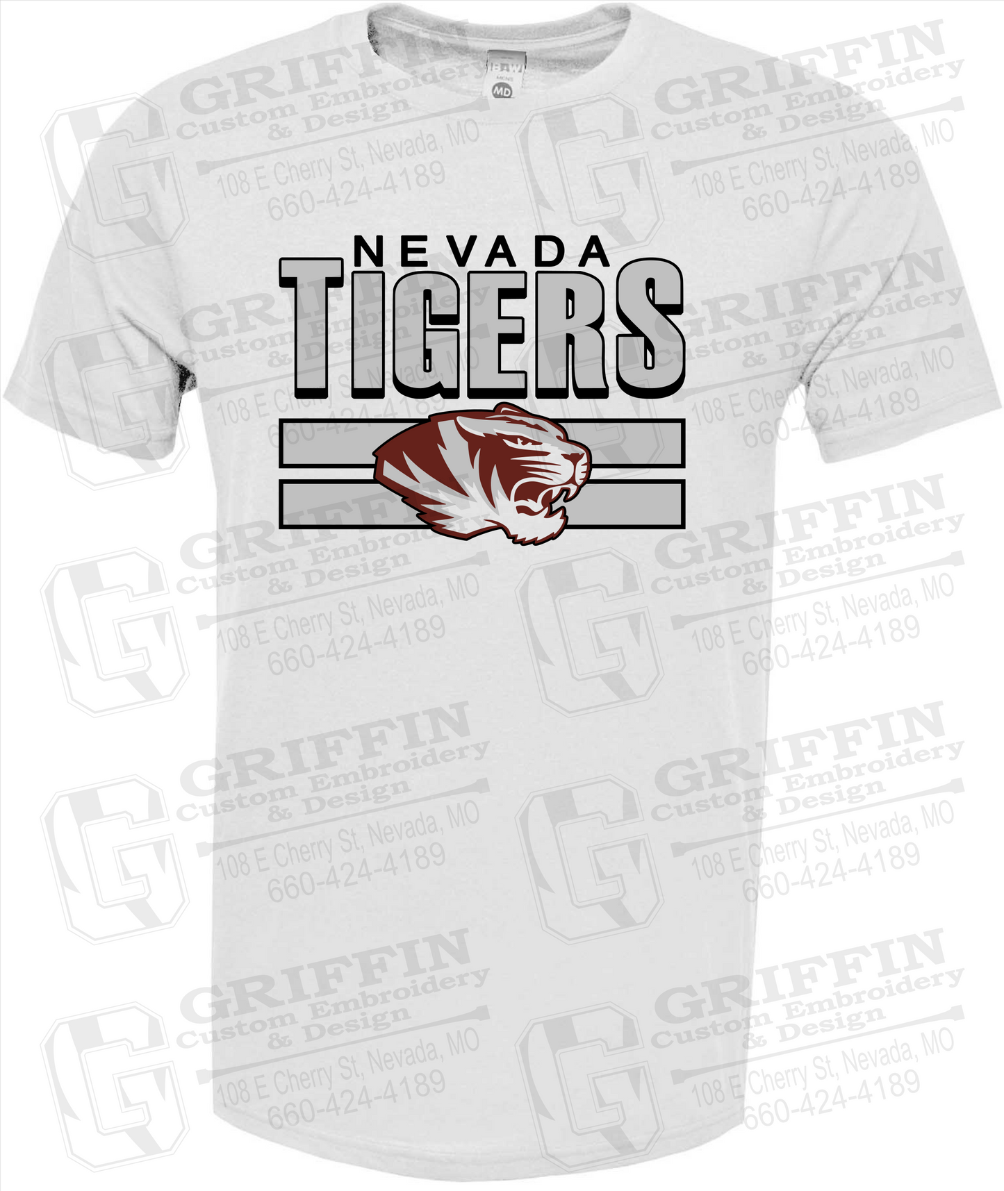 Soft-Tek Short Sleeve T-Shirt - Nevada Tigers 22-B