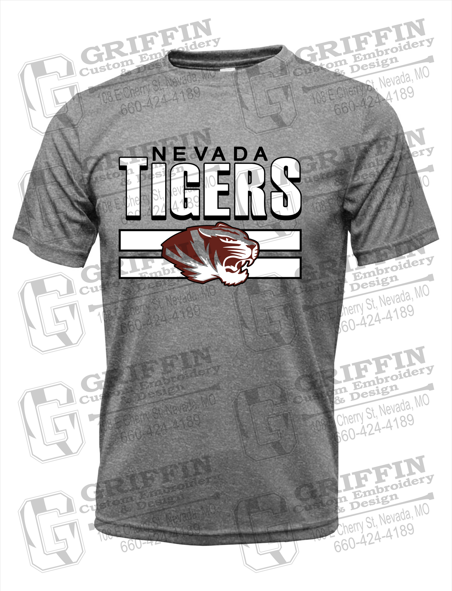 Dry-Fit Short Sleeve T-Shirt - Nevada Tigers 22-B