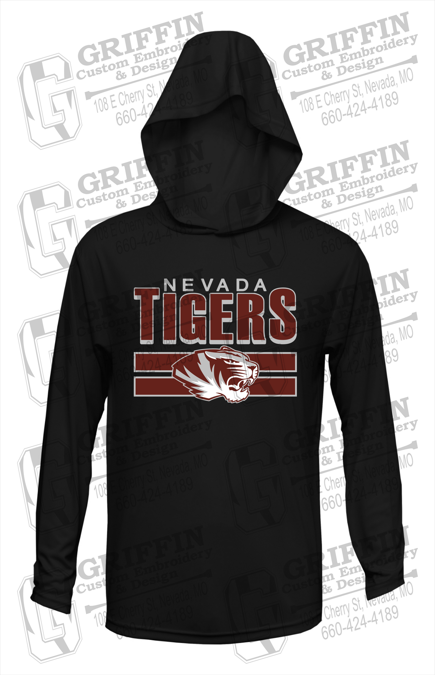 Dry-Fit T-Shirt Hoodie - Nevada Tigers 22-B
