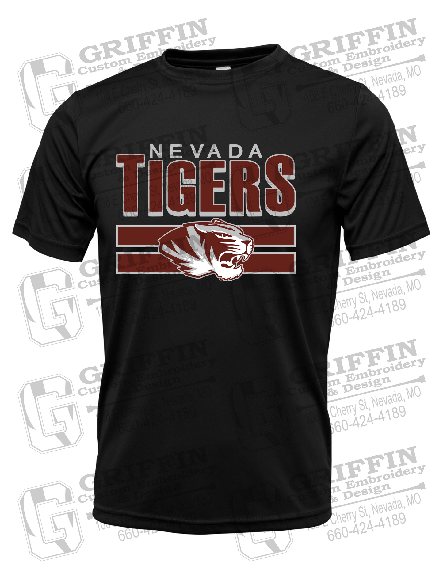 Dry-Fit Short Sleeve T-Shirt - Nevada Tigers 22-B