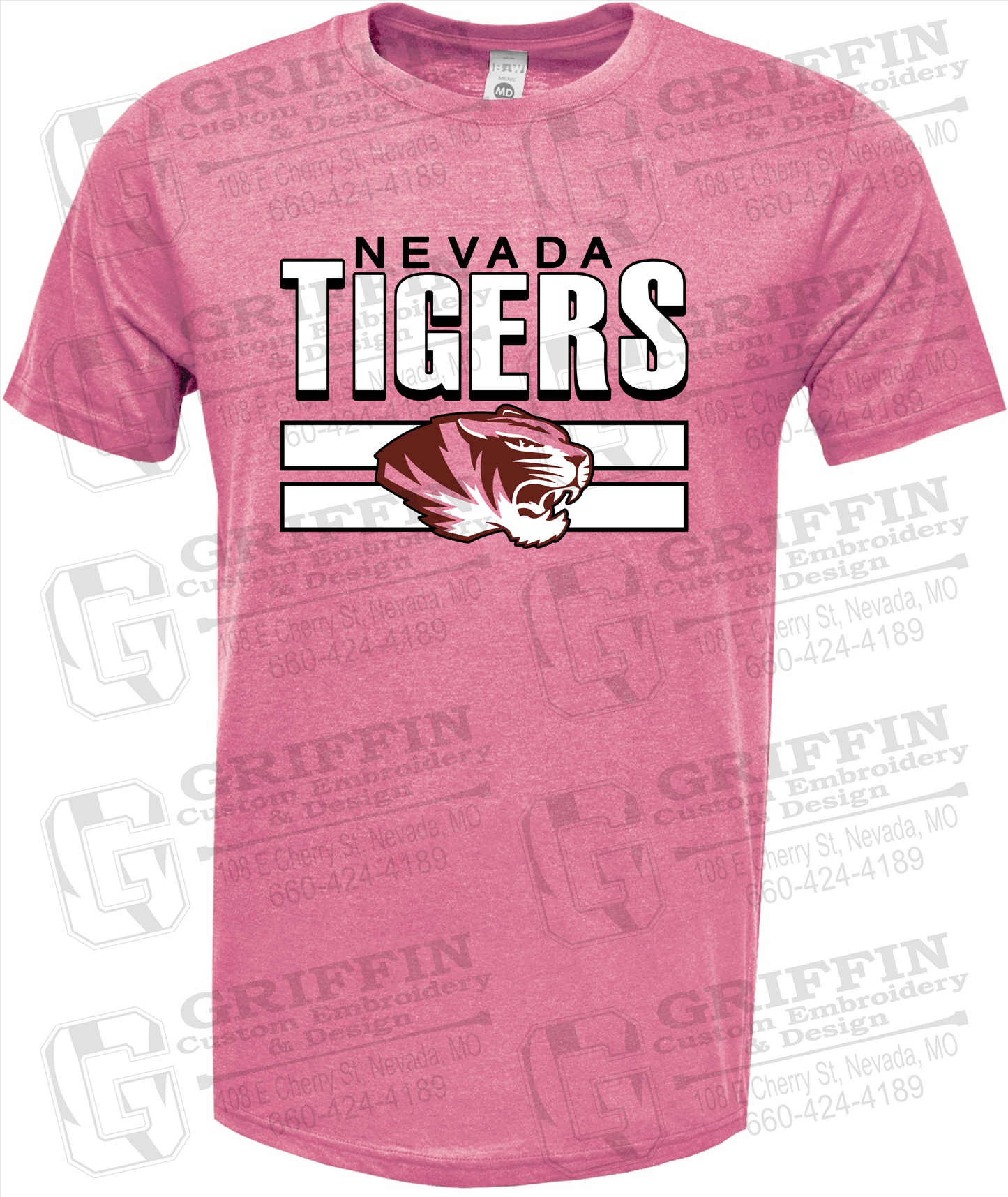 Soft-Tek Short Sleeve T-Shirt - Nevada Tigers 22-B