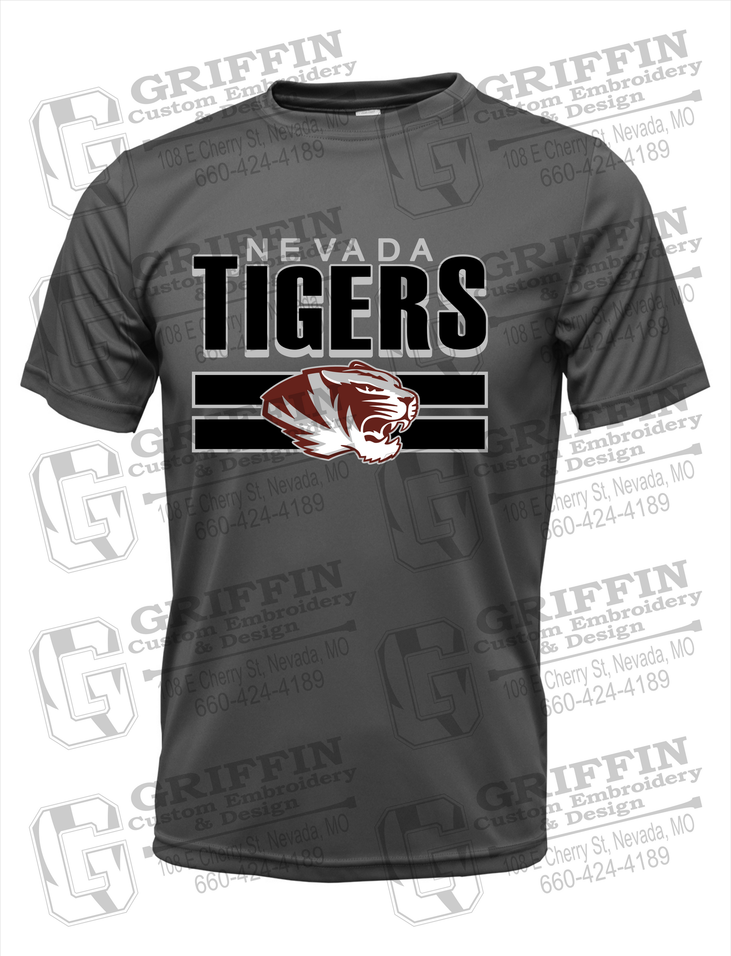 Dry-Fit Short Sleeve T-Shirt - Nevada Tigers 22-B