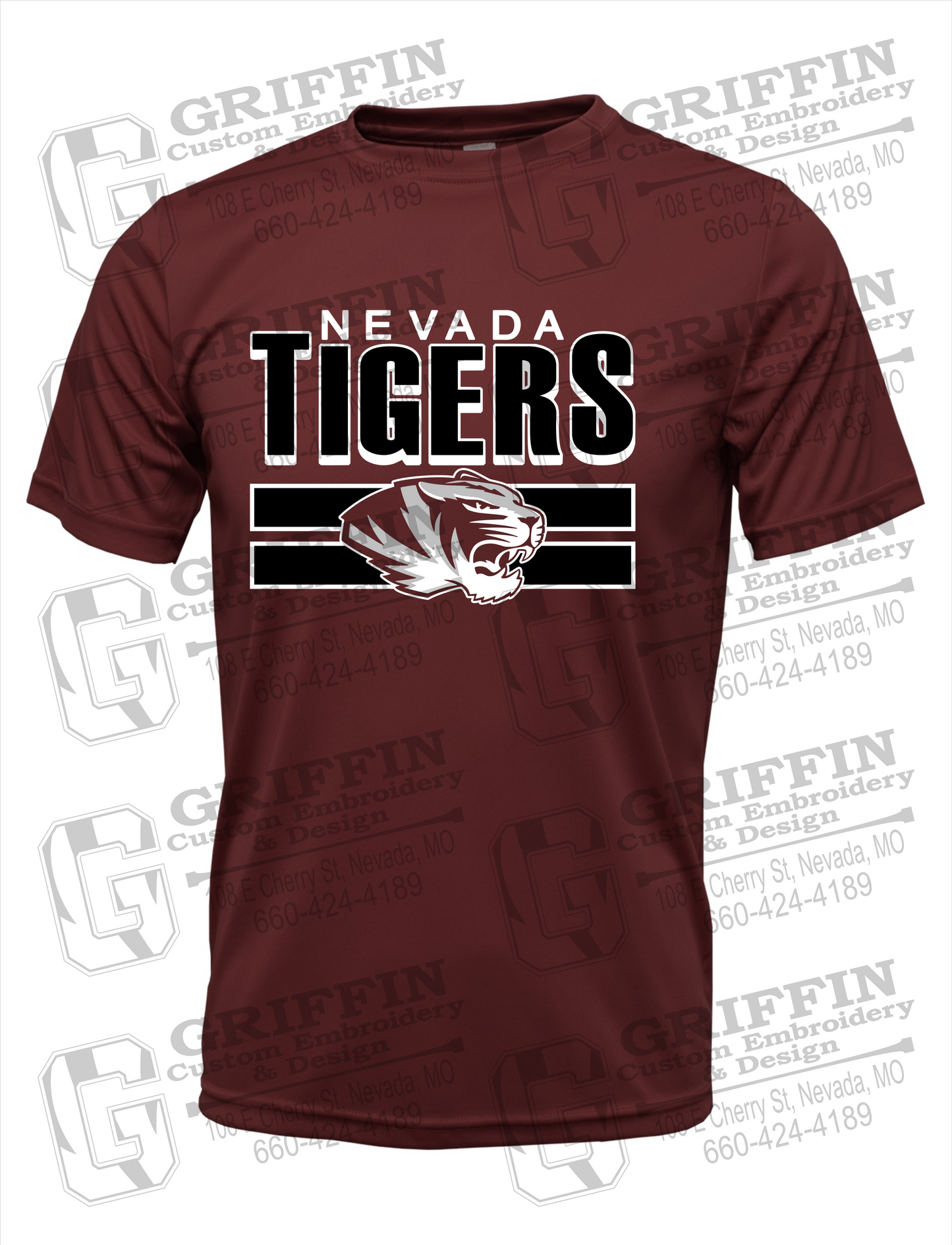 Dry-Fit Short Sleeve T-Shirt - Nevada Tigers 22-B