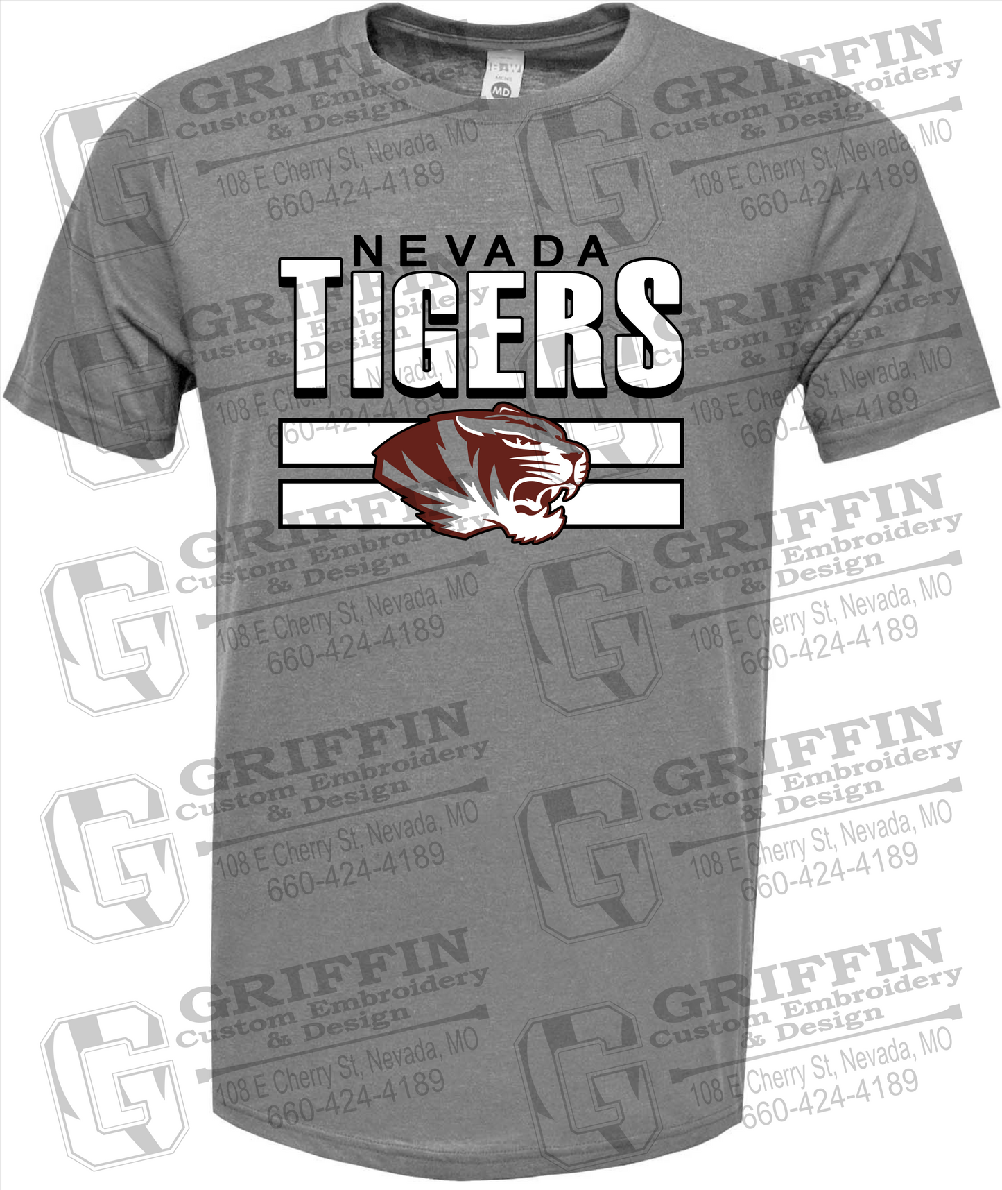 Soft-Tek Short Sleeve T-Shirt - Nevada Tigers 22-B