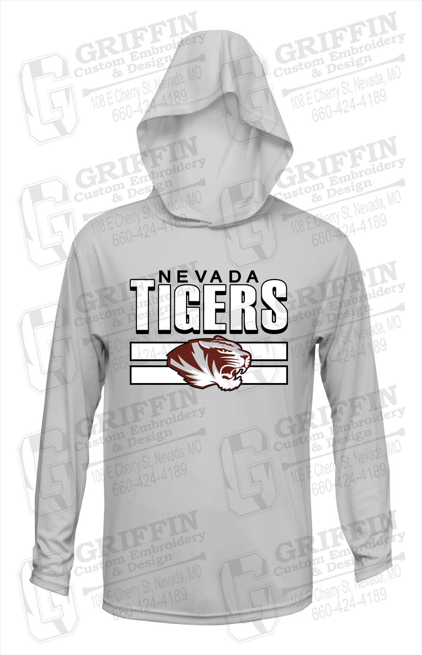 Dry-Fit T-Shirt Hoodie - Nevada Tigers 22-B