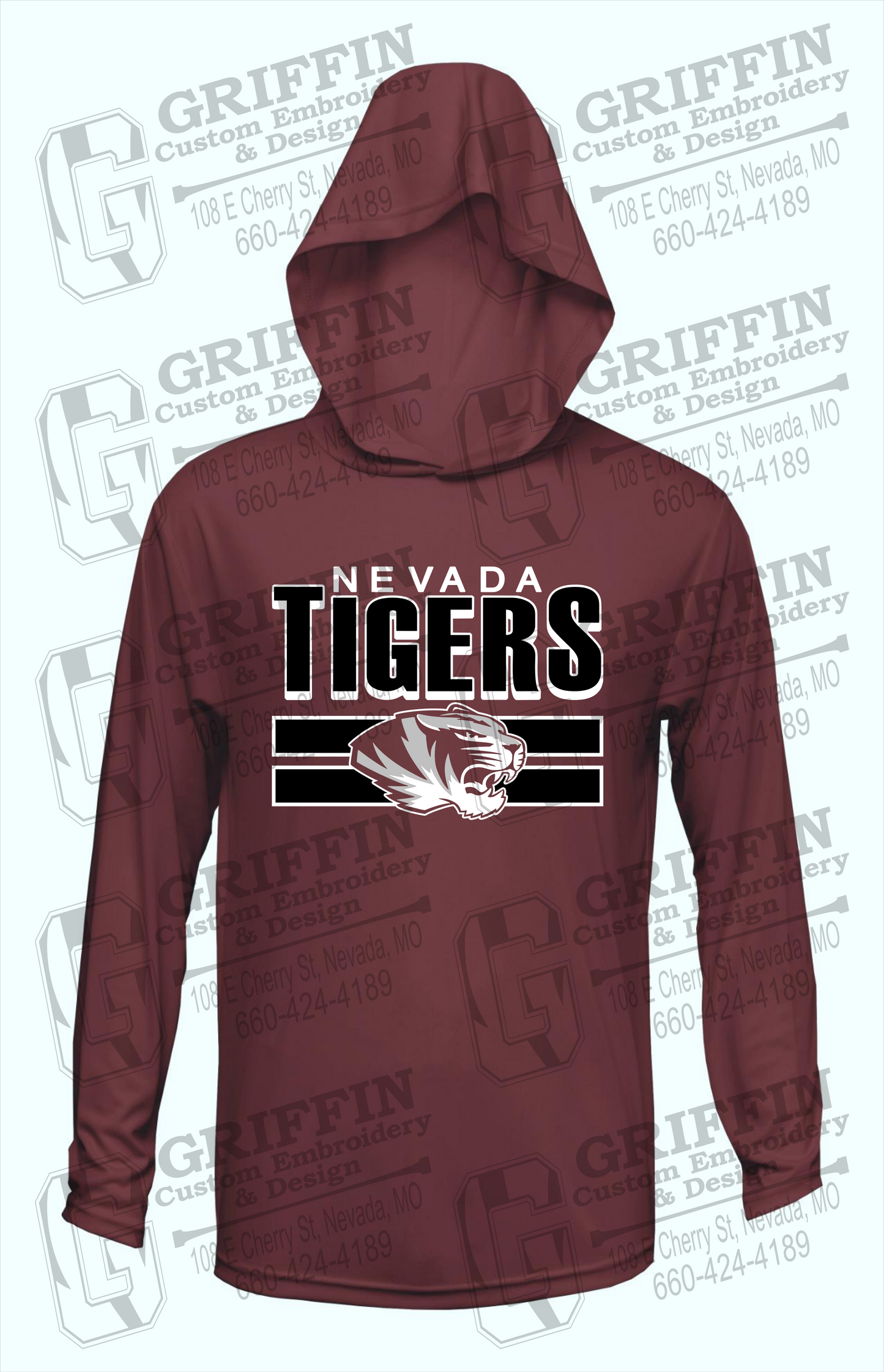 Dry-Fit T-Shirt Hoodie - Nevada Tigers 22-B