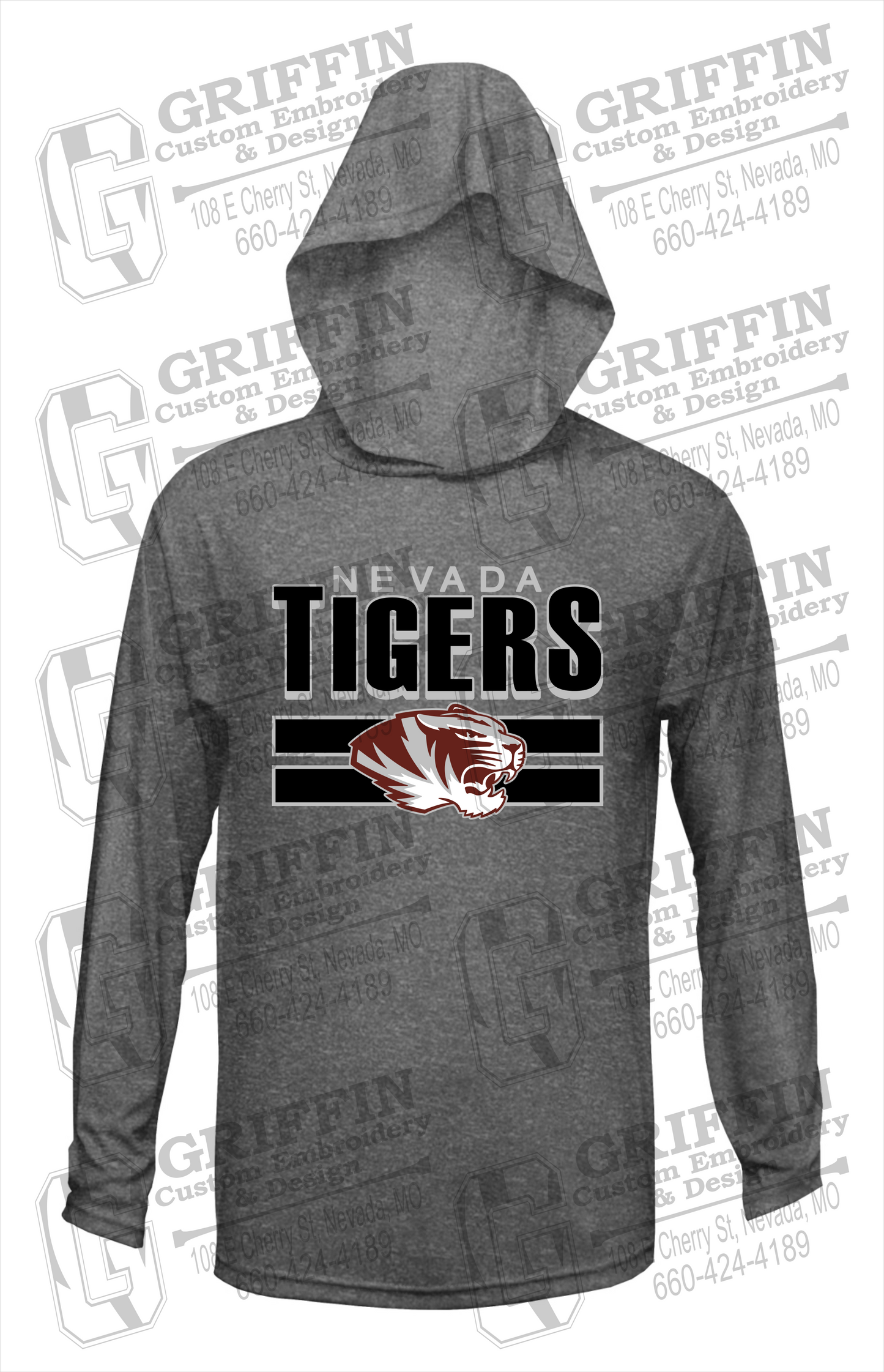 Dry-Fit T-Shirt Hoodie - Nevada Tigers 22-B