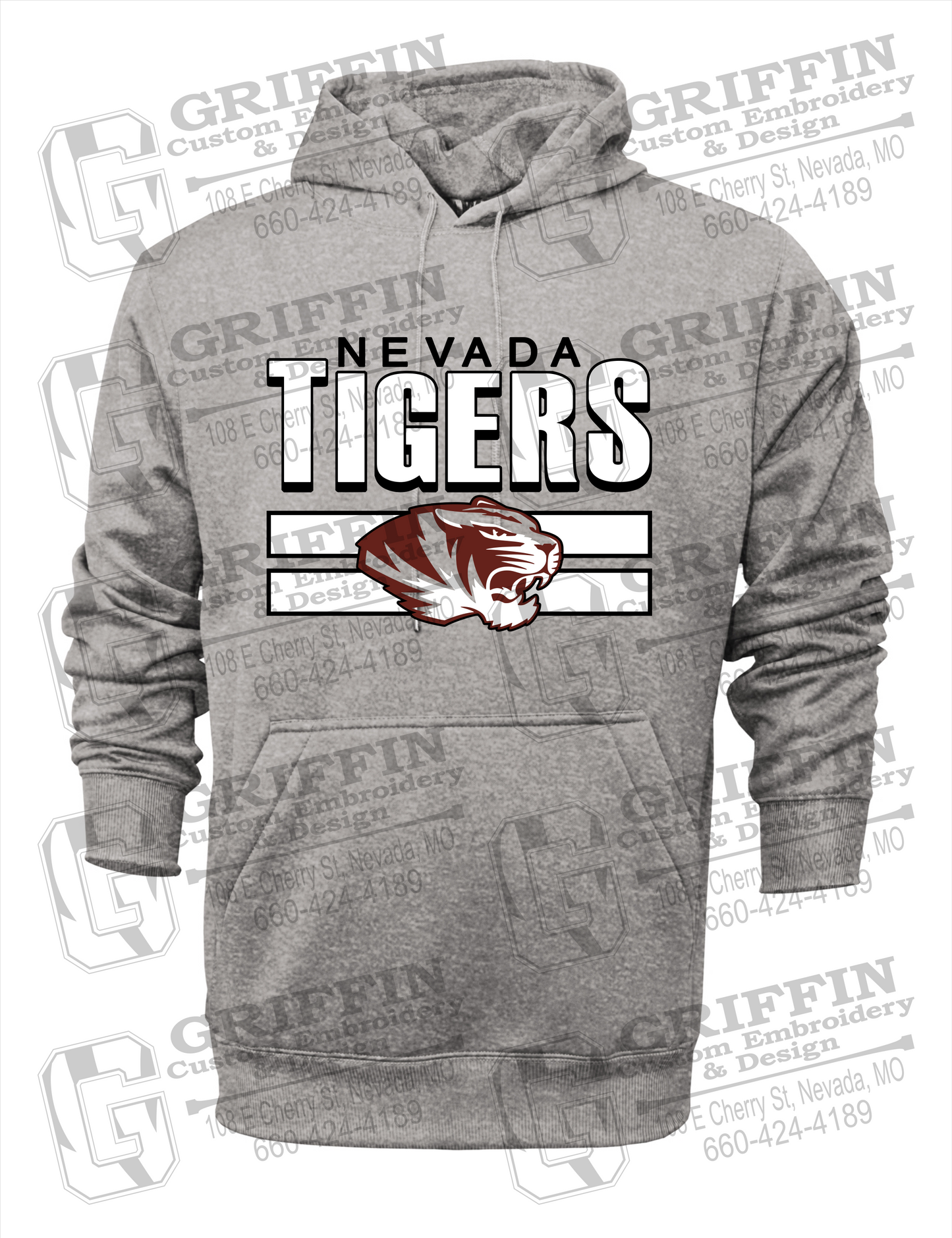 Performance Fleece Hoodie - Nevada Tigers 22-B