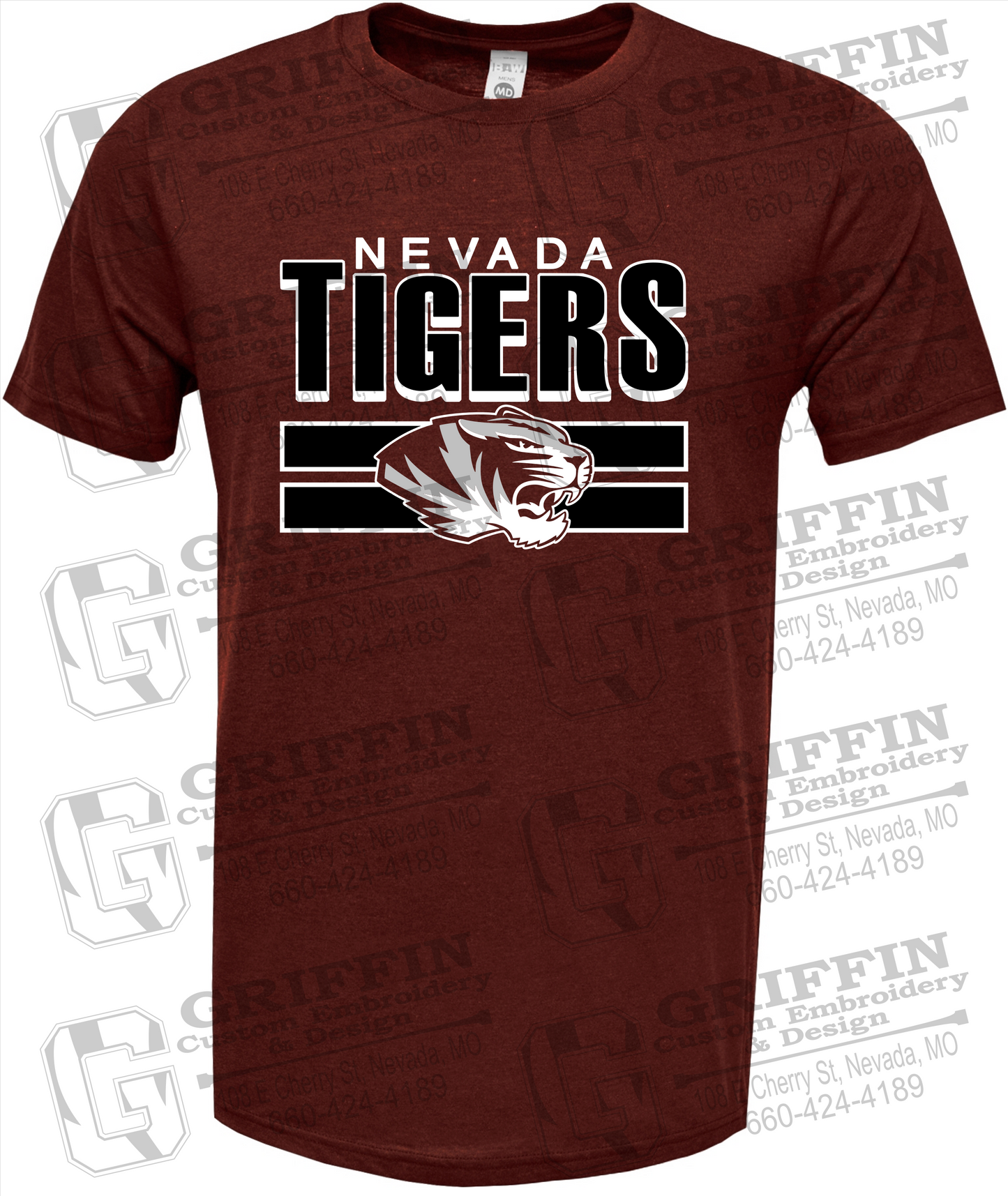 Soft-Tek Short Sleeve T-Shirt - Nevada Tigers 22-B