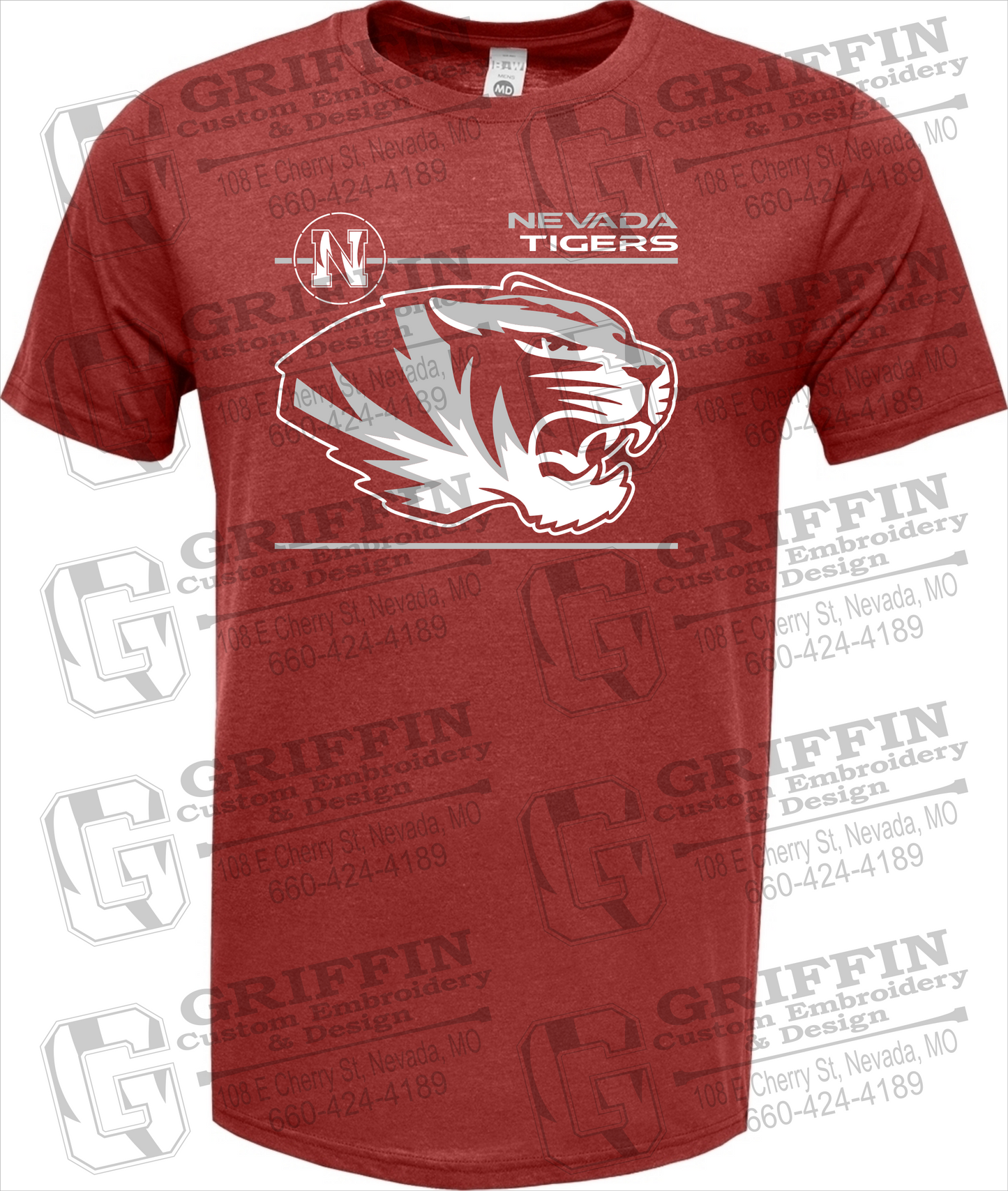 Soft-Tek Short Sleeve T-Shirt - Nevada Tigers 22-D