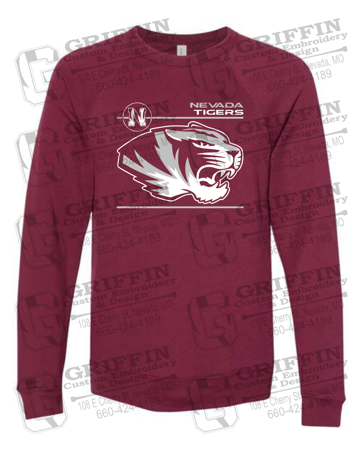 Sponge Fleece Sweatshirt - Nevada Tigers 22-D