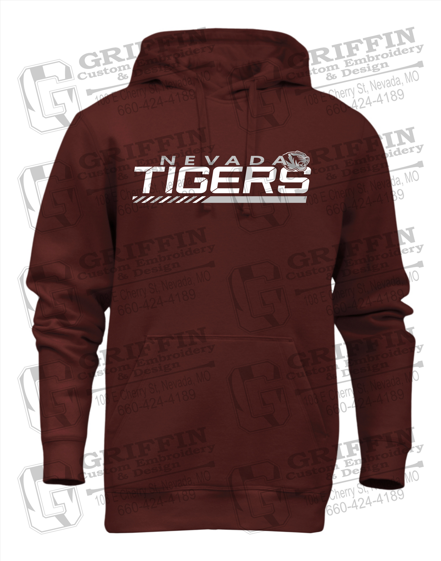 Heavyweight Fleece Hoodie - Nevada Tigers 22-E