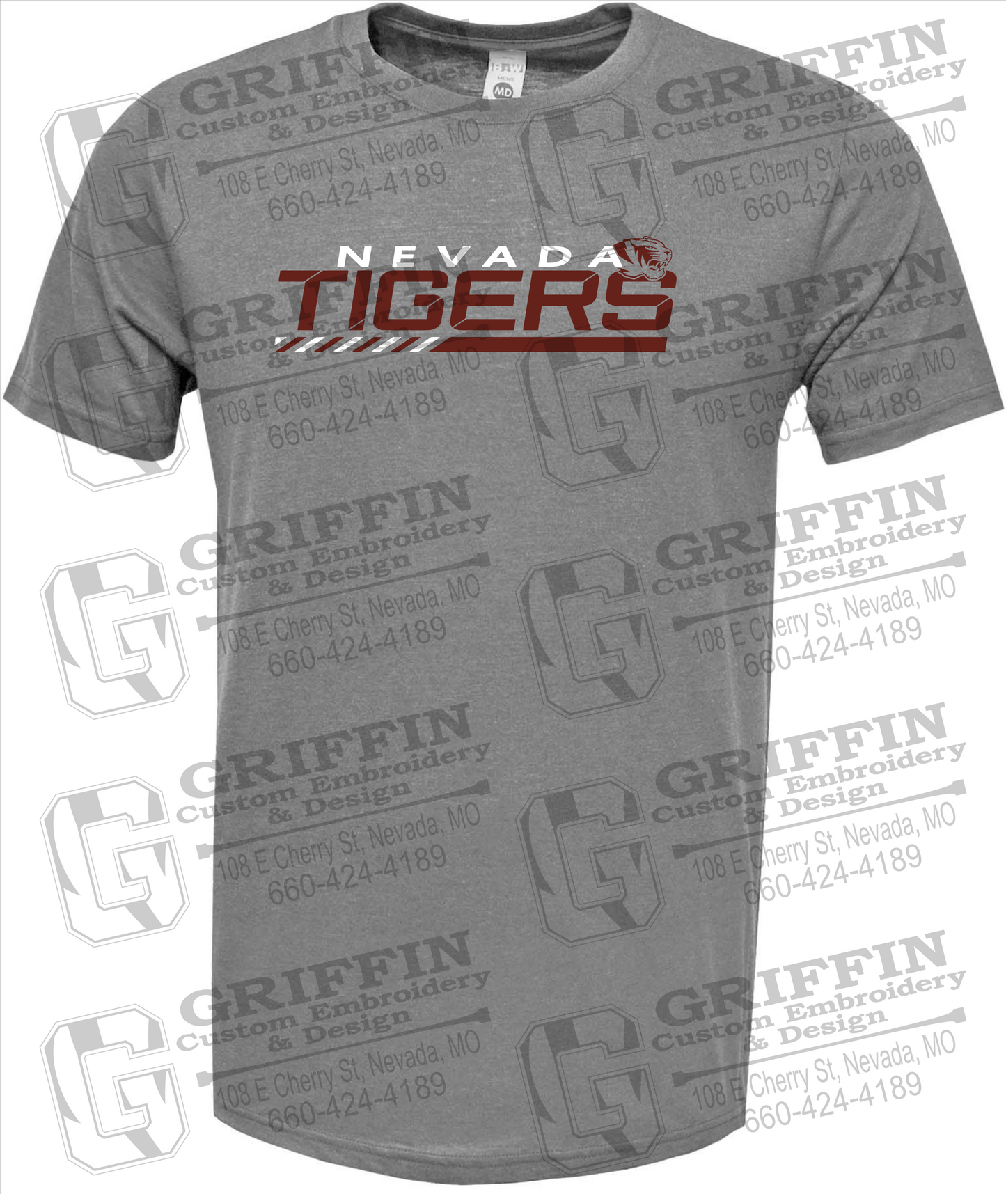 Soft-Tek Short Sleeve T-Shirt - Nevada Tigers 22-E