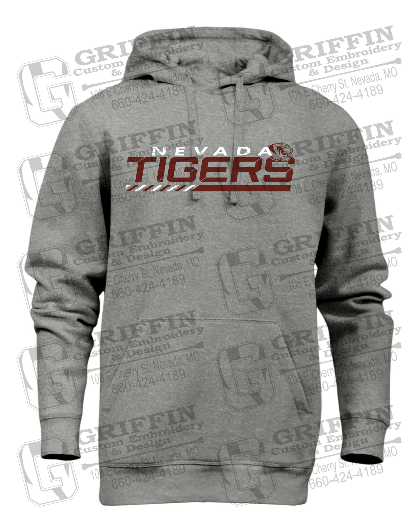 Heavyweight Fleece Hoodie - Nevada Tigers 22-E