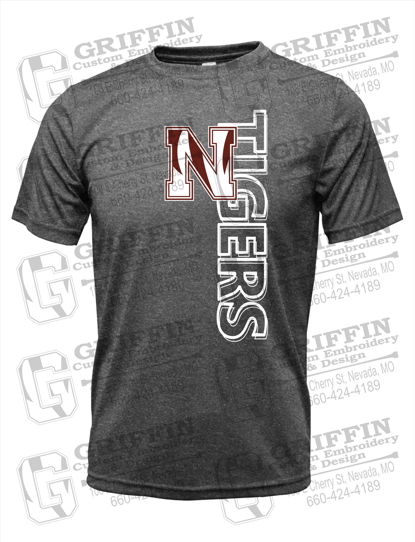 Dry-Fit Short Sleeve T-Shirt - Nevada Tigers 22-F
