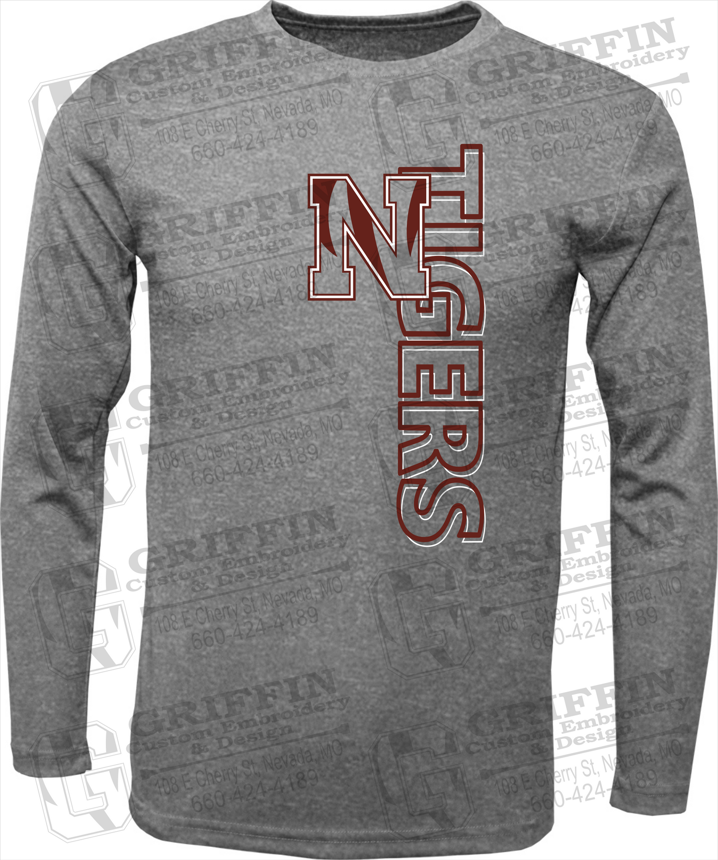 Toddler Dry-Fit Long Sleeve T-Shirt - Nevada Tigers 22-F