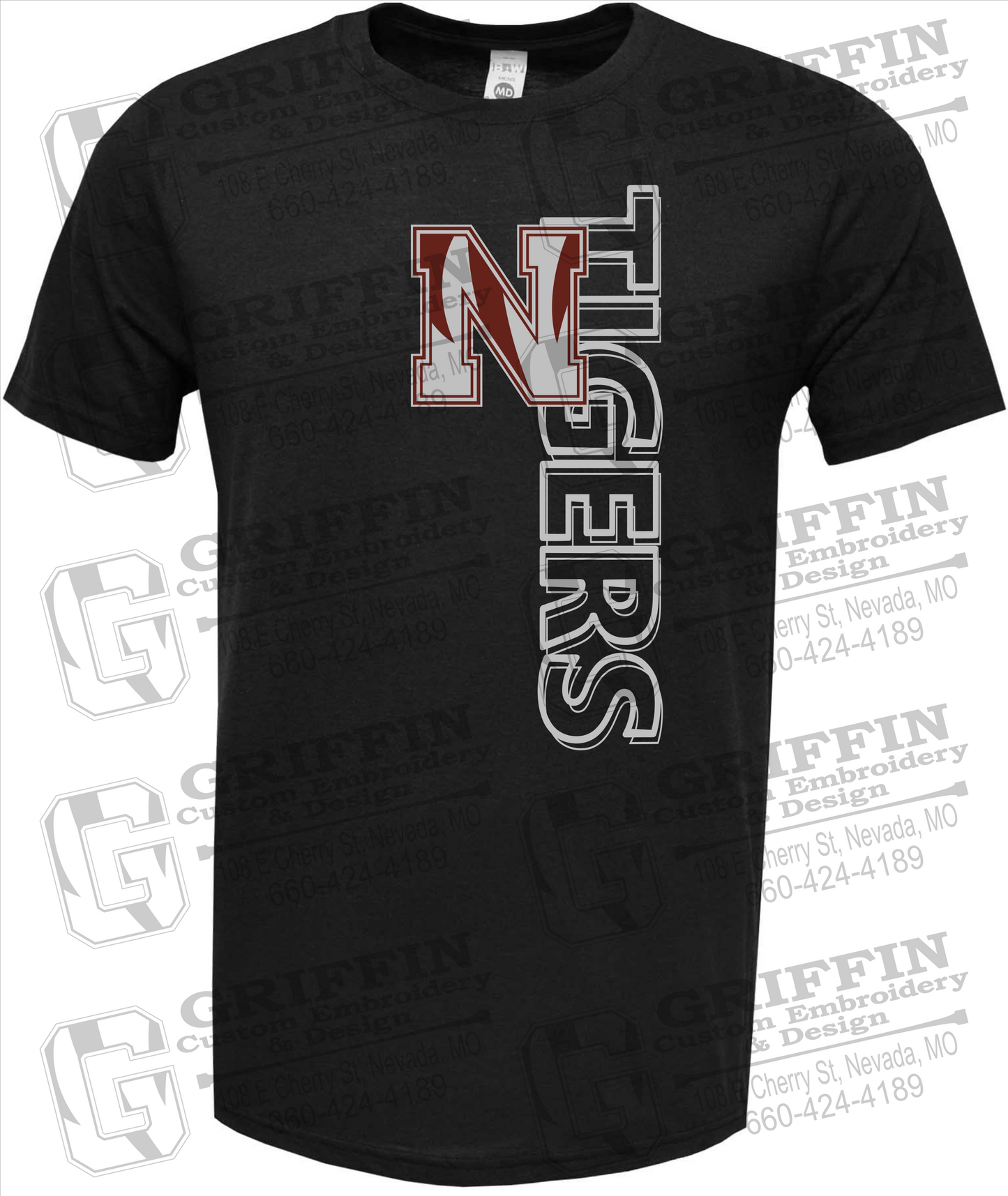 Soft-Tek Short Sleeve T-Shirt - Nevada Tigers 22-F