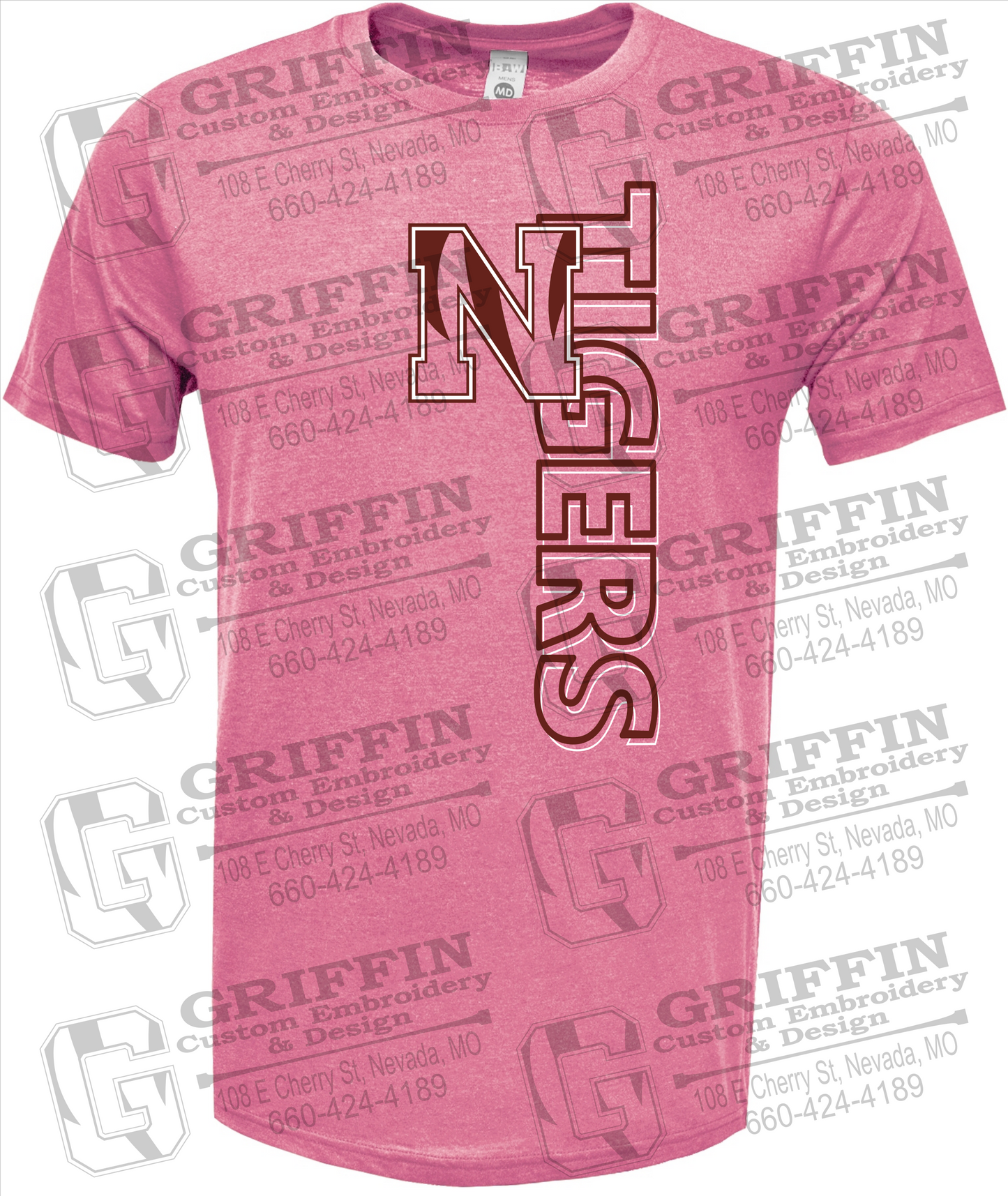 Soft-Tek Short Sleeve T-Shirt - Nevada Tigers 22-F