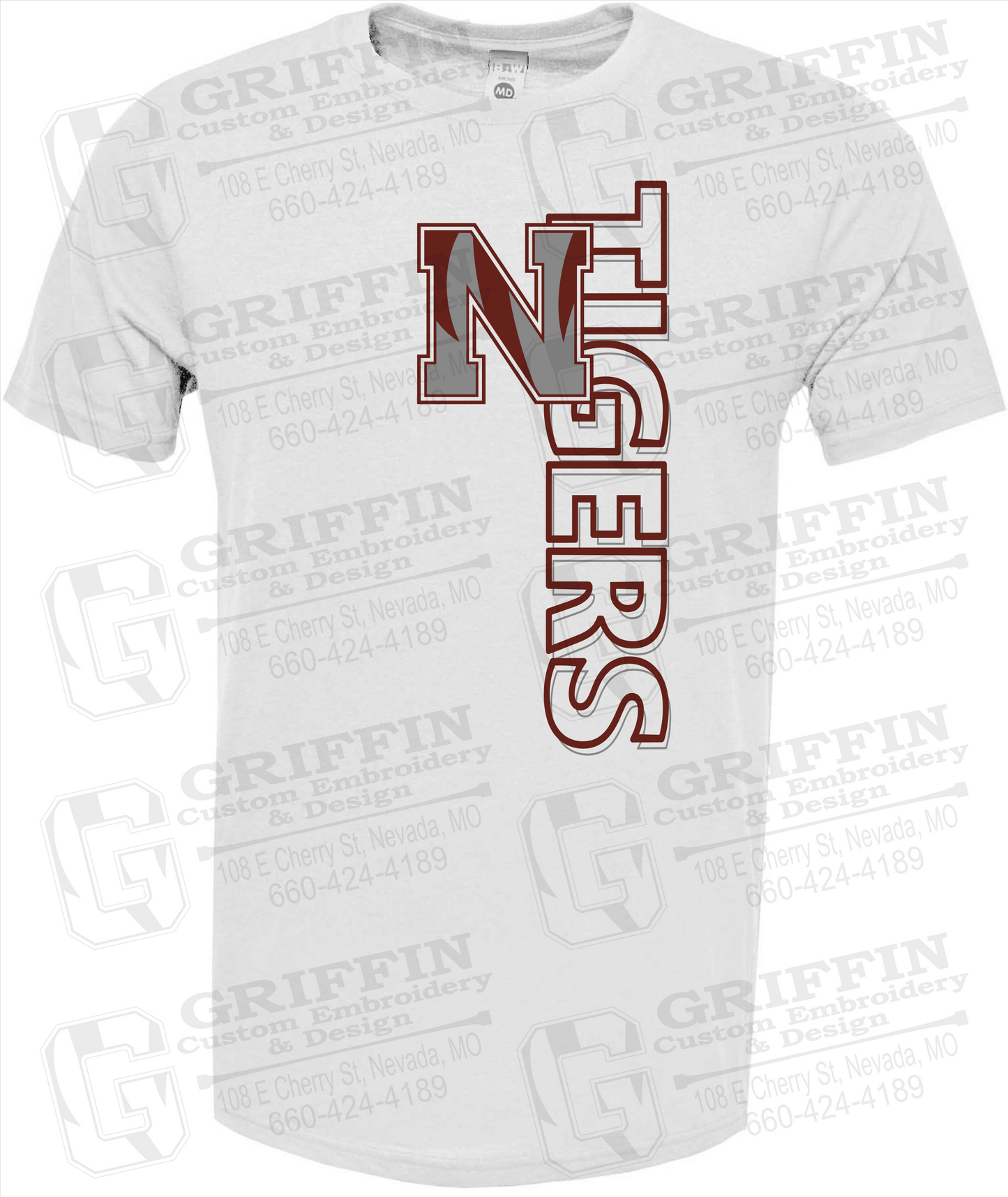 Soft-Tek Short Sleeve T-Shirt - Nevada Tigers 22-F