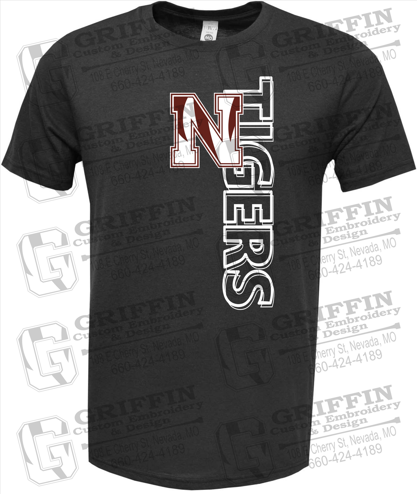 Soft-Tek Short Sleeve T-Shirt - Nevada Tigers 22-F