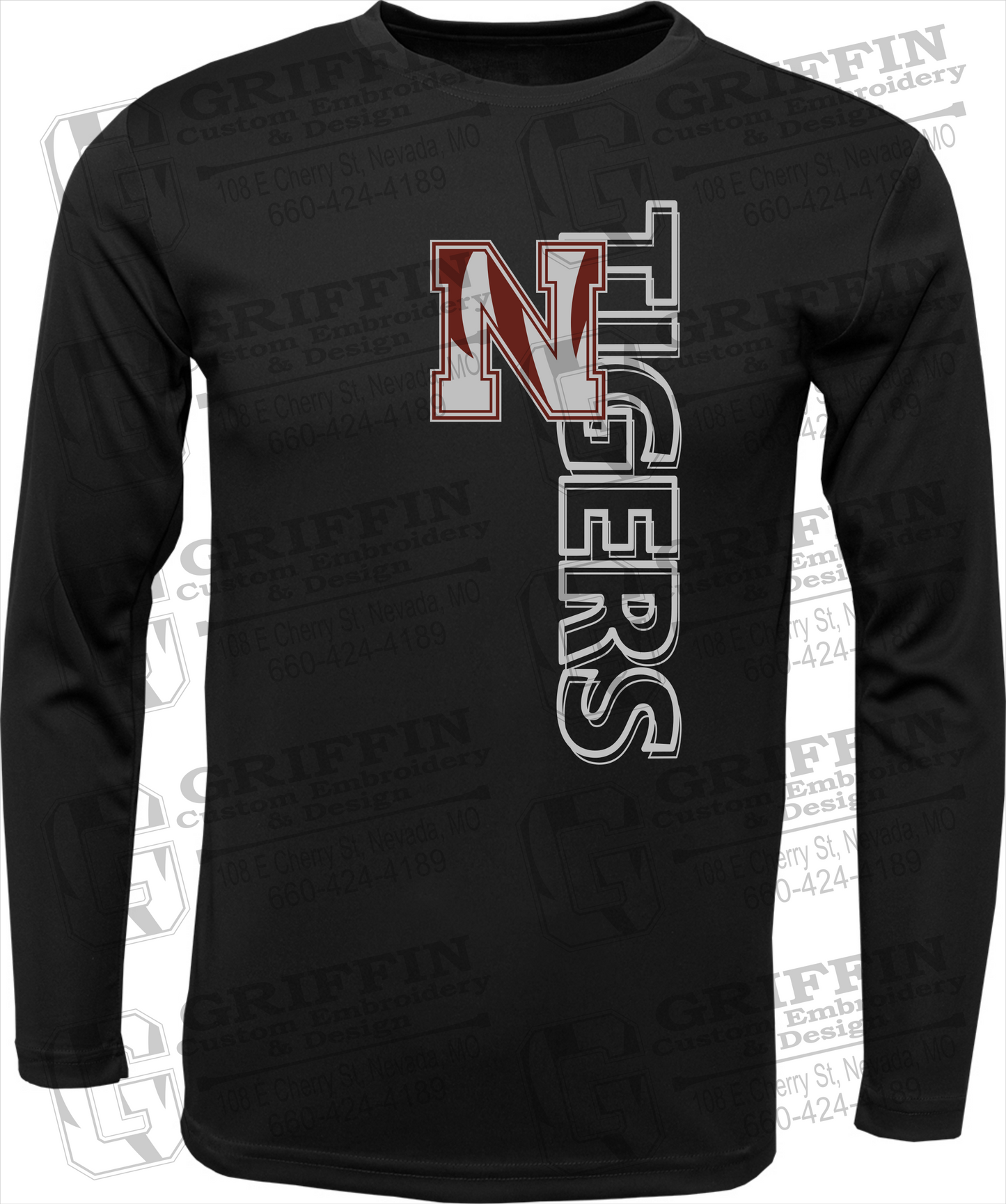 Dry-Fit Long Sleeve T-Shirt - Nevada Tigers 22-F