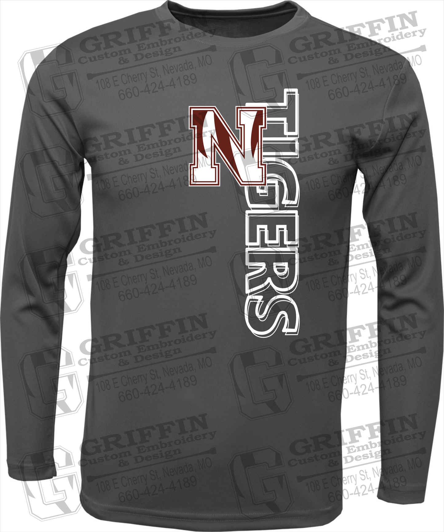 Toddler Dry-Fit Long Sleeve T-Shirt - Nevada Tigers 22-F