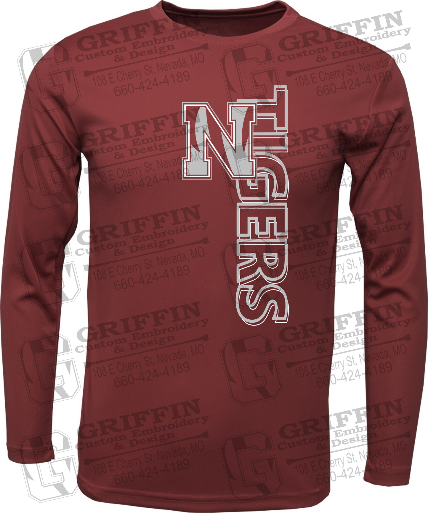 Dry-Fit Long Sleeve T-Shirt - Nevada Tigers 22-F