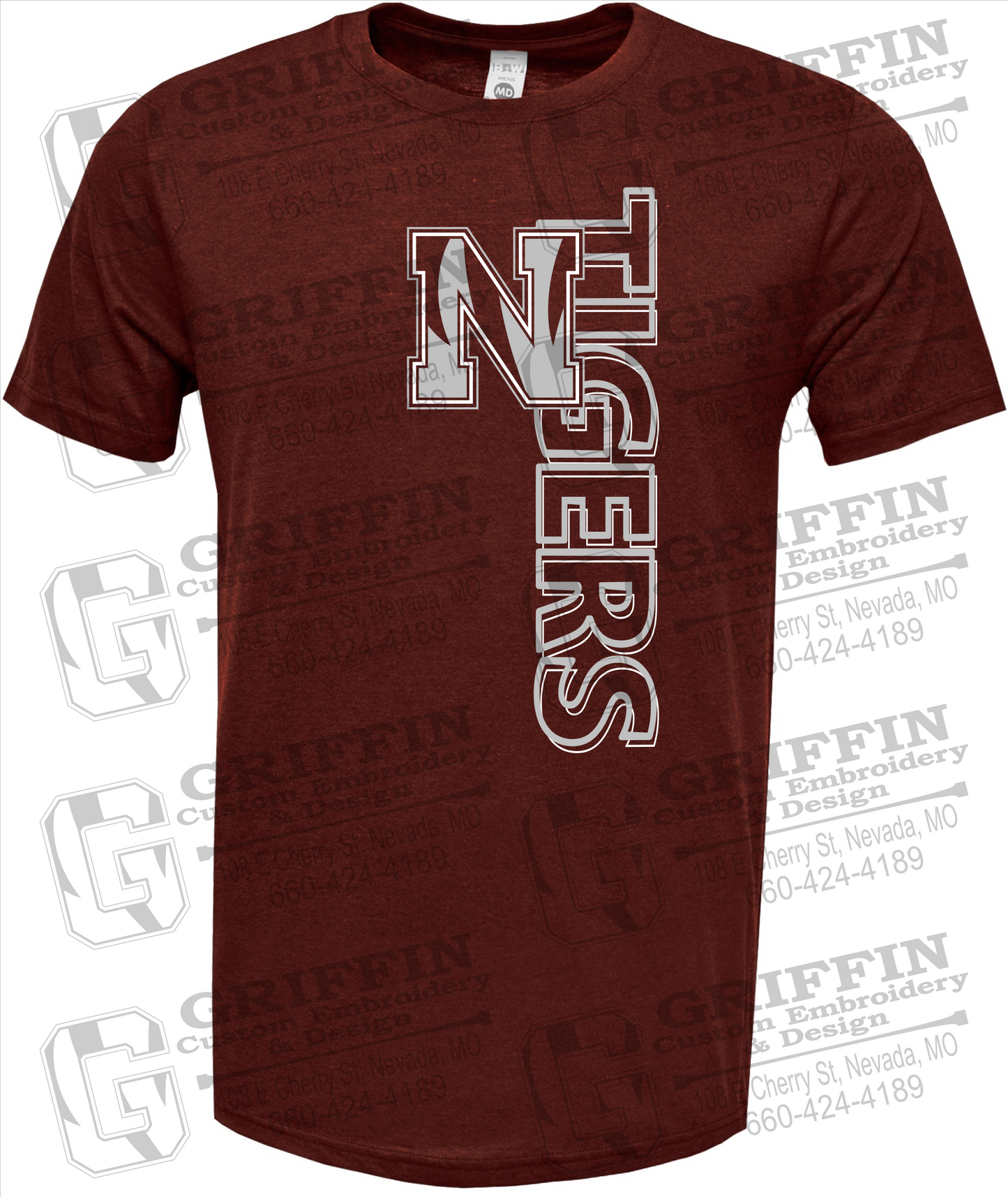 Soft-Tek Short Sleeve T-Shirt - Nevada Tigers 22-F