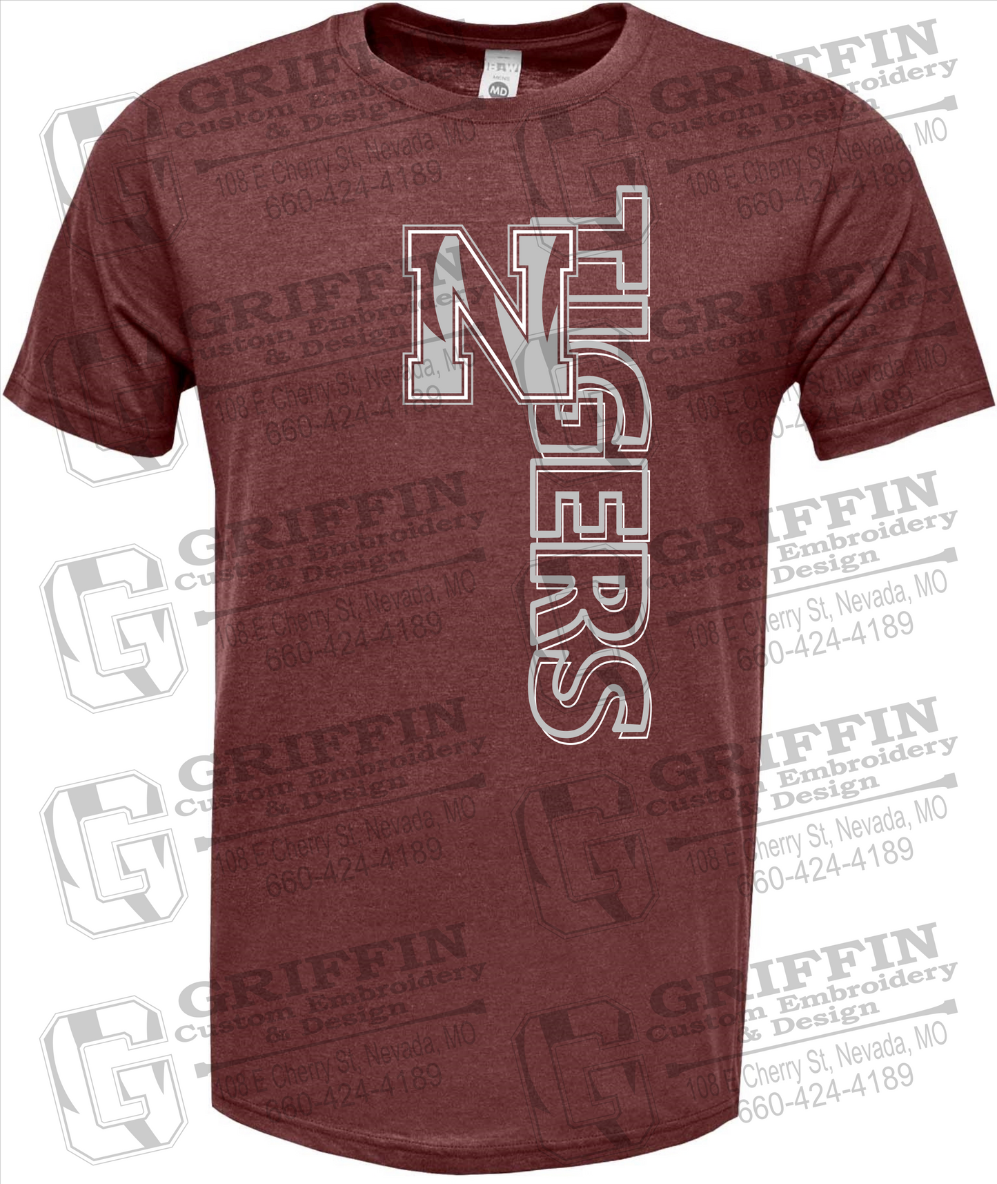 Soft-Tek Short Sleeve T-Shirt - Nevada Tigers 22-F