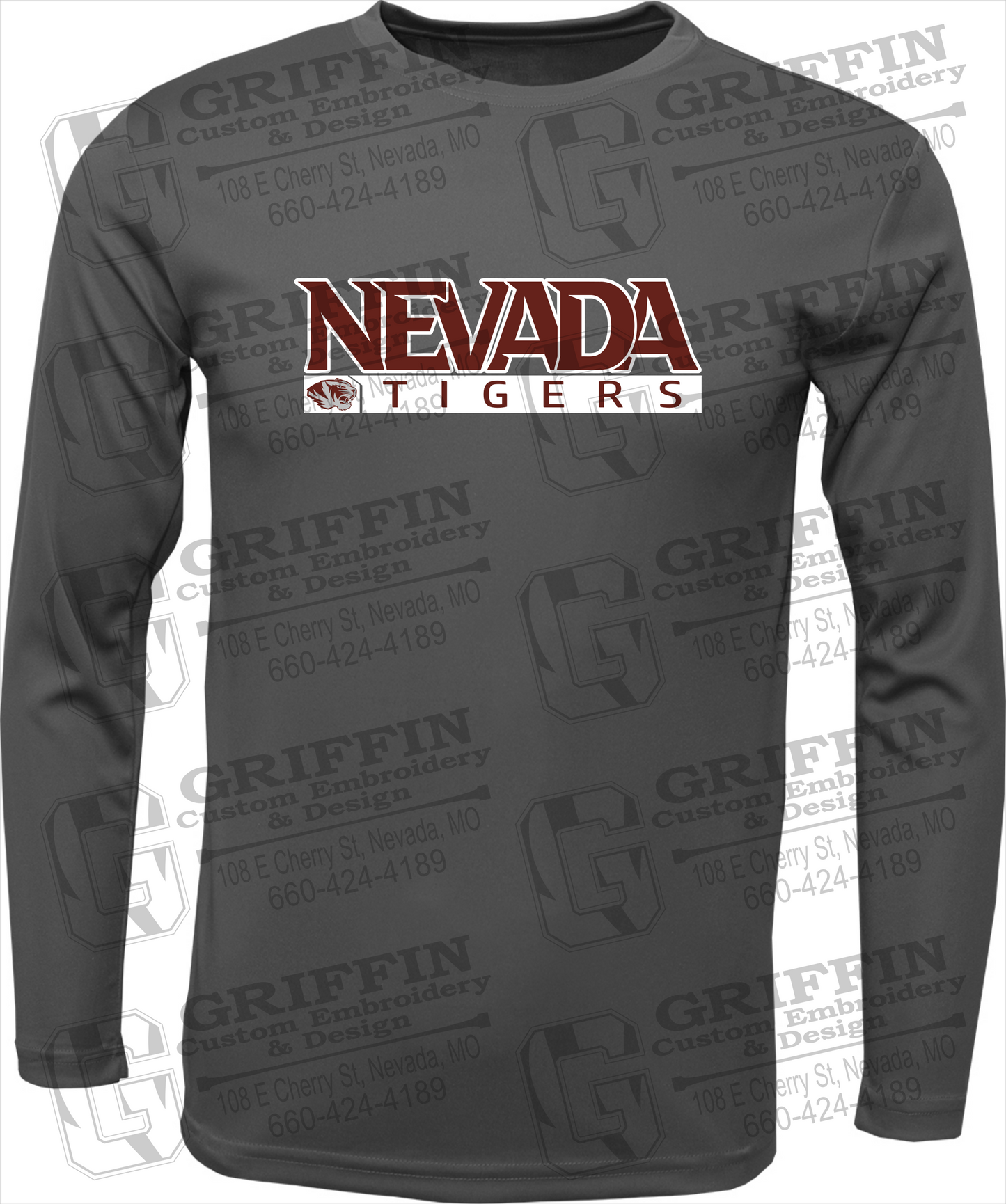 Toddler Dry-Fit Long Sleeve T-Shirt - Nevada Tigers 22-G