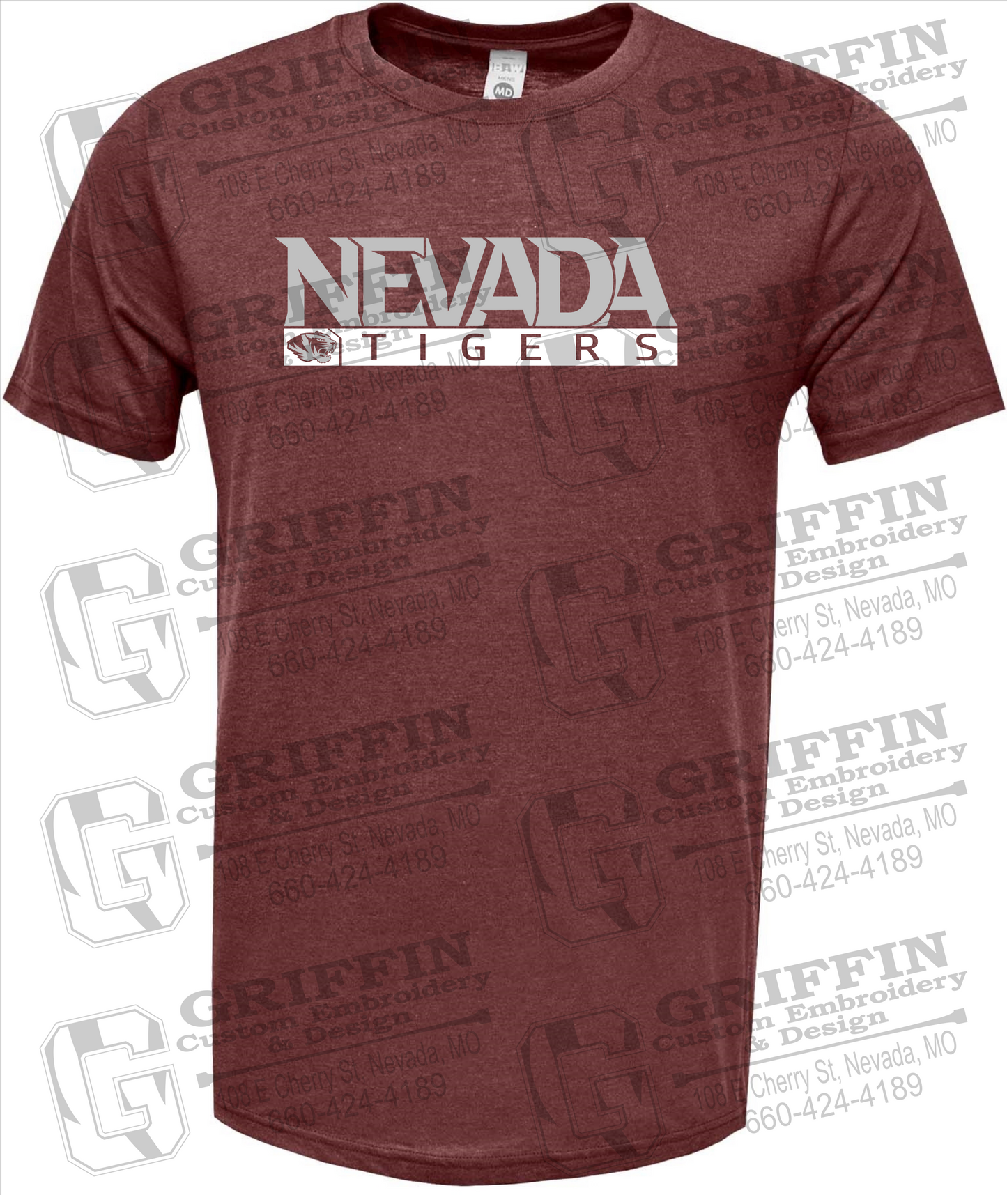 Soft-Tek Short Sleeve T-Shirt - Nevada Tigers 22-G